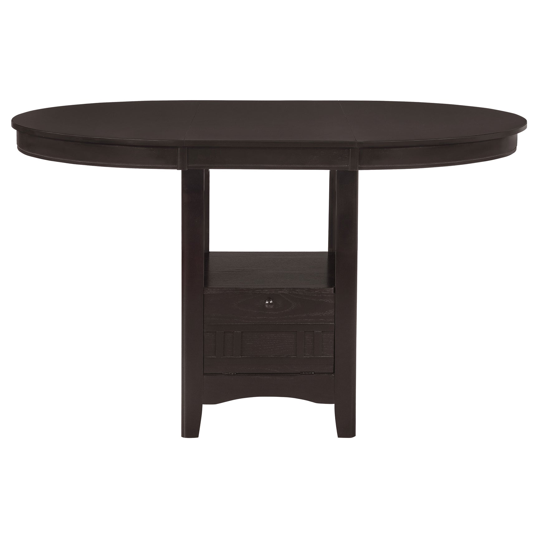 Lavon Espresso Oval Counter Height Set