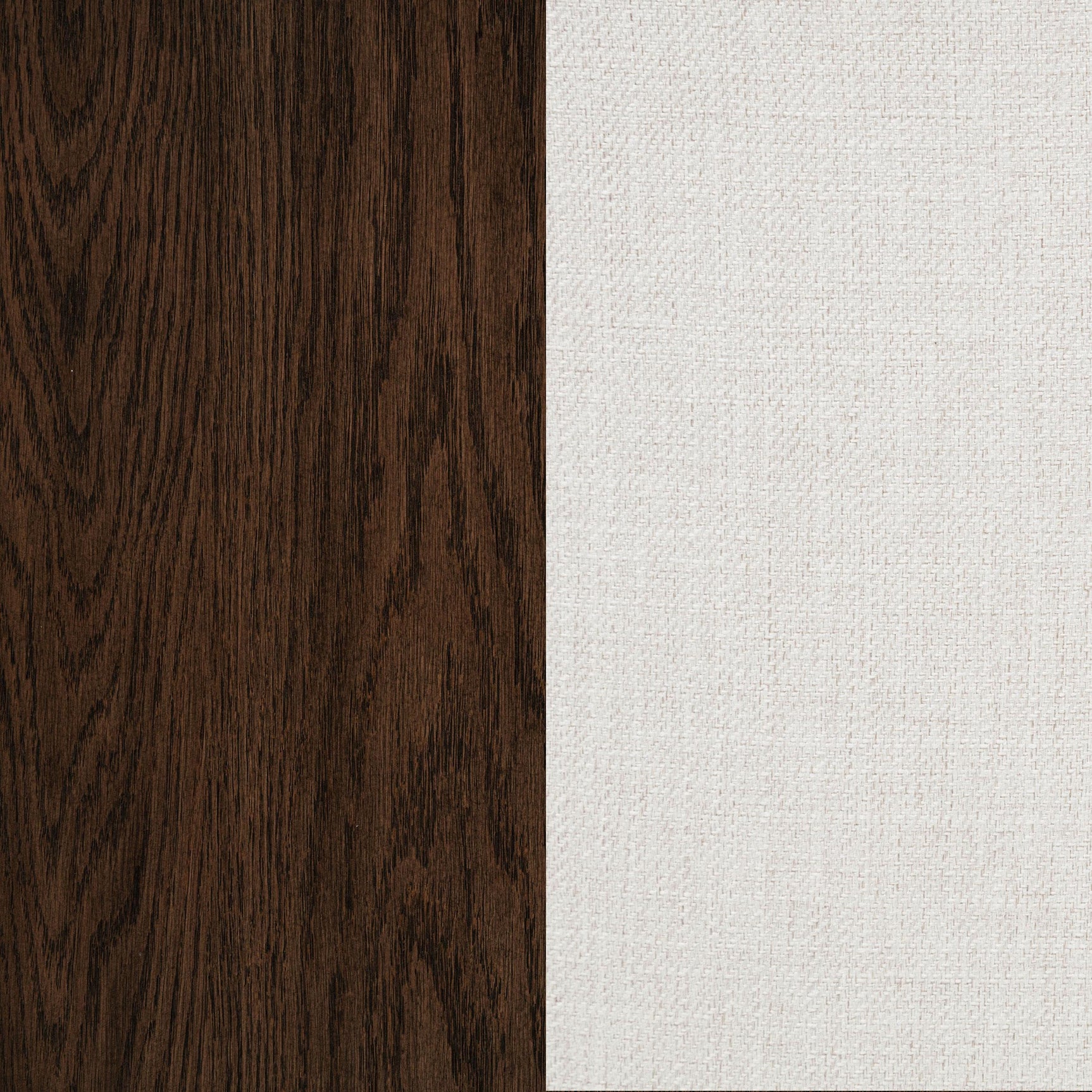 Baney Fabric Upholstered Dining Side Chair Cream and Dark Oak