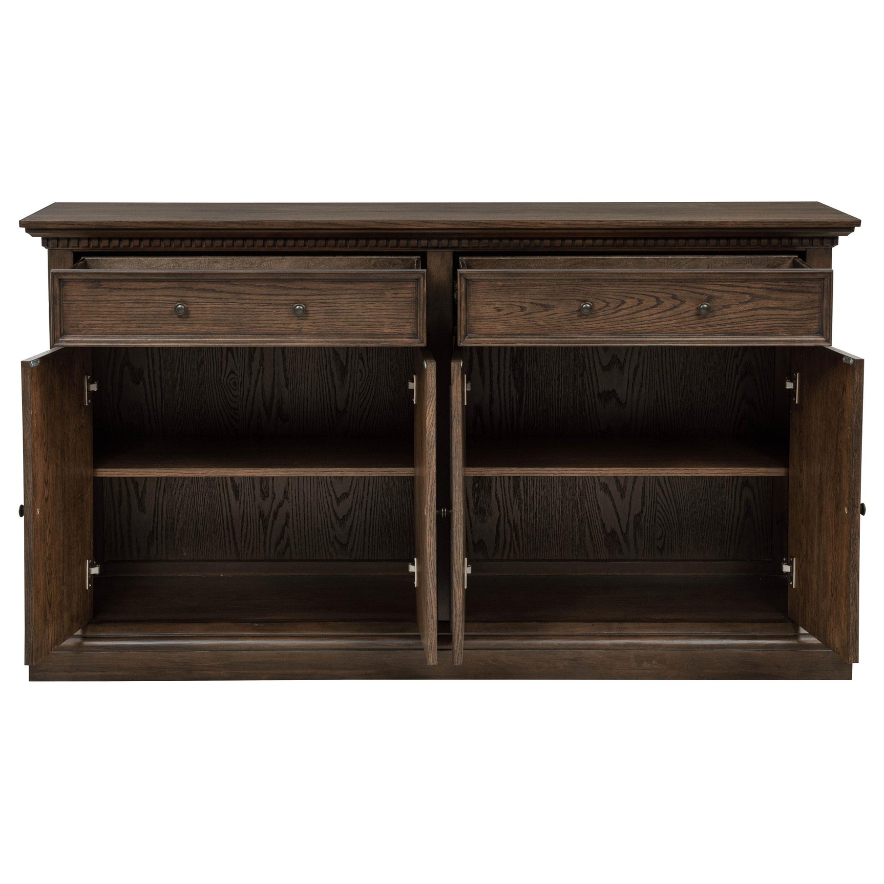 Ridgewell 2-drawer 4-door Dining Server Dark Oak