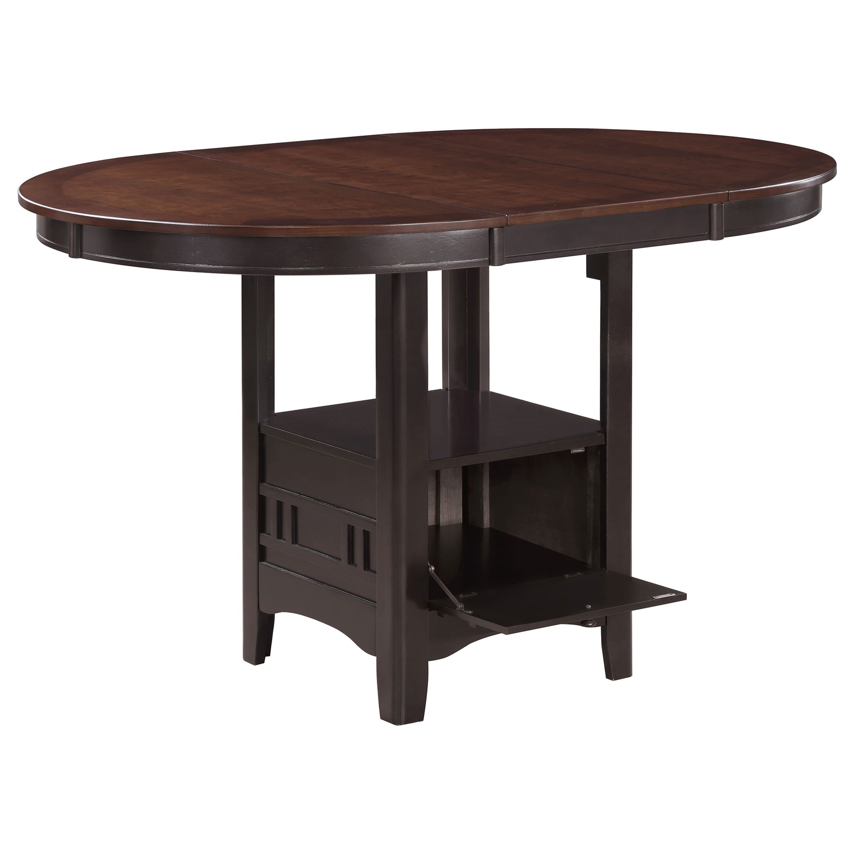 Lavon Chestnut Oval Counter Height Set