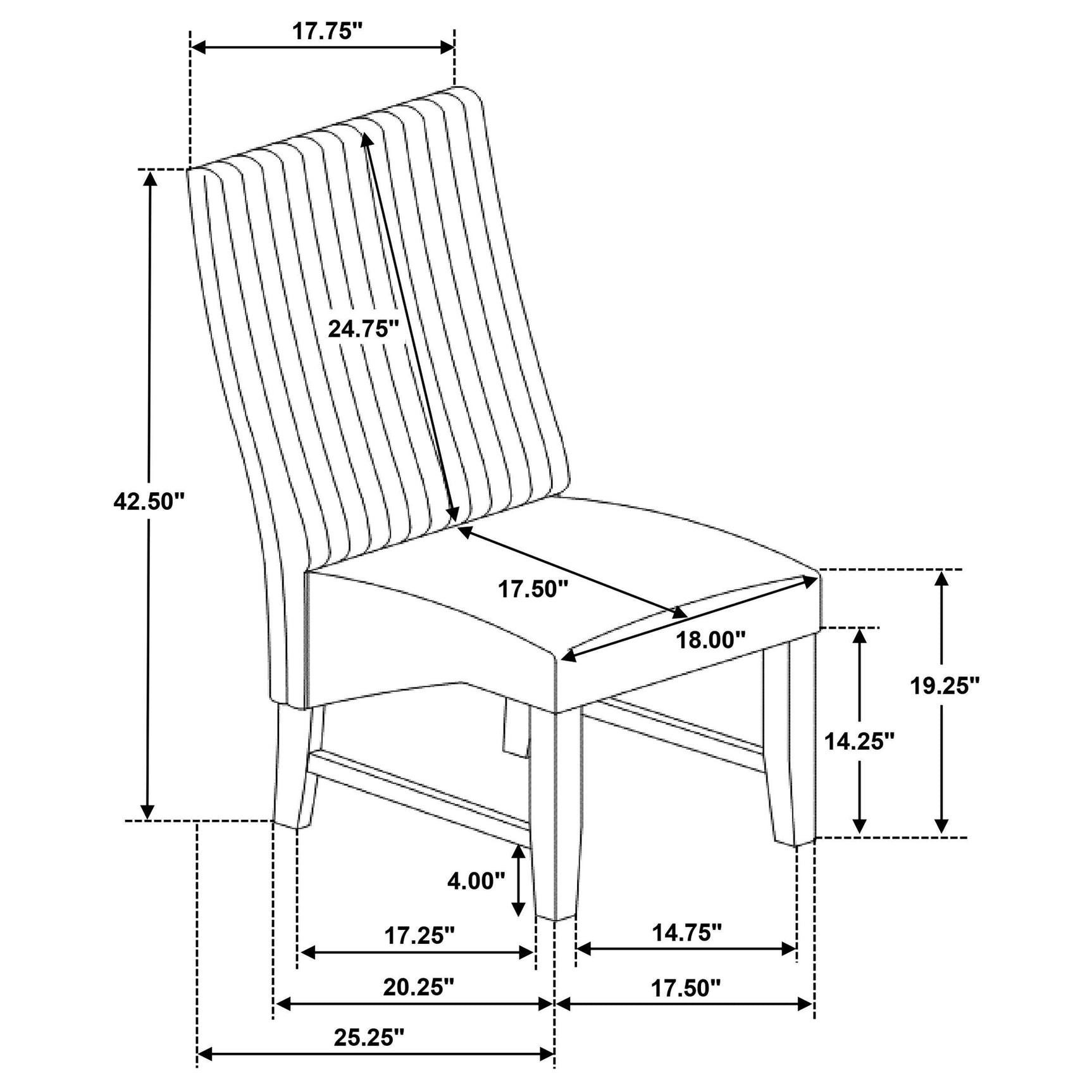 Barrand Upholstered Dining Side Chair Gray (Set of 2)