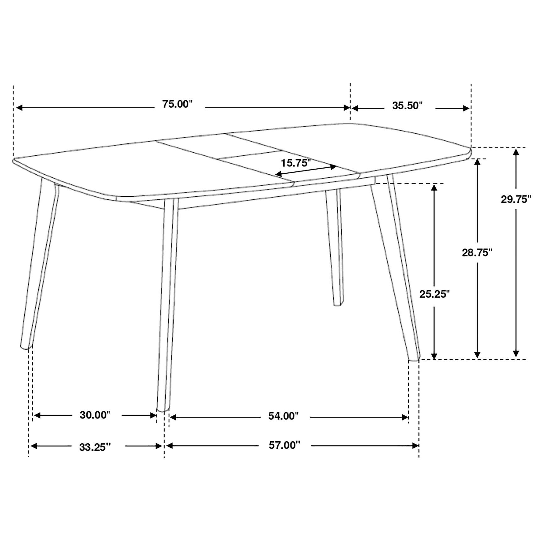 Redbridge Brown Rectangular Dining Room Set