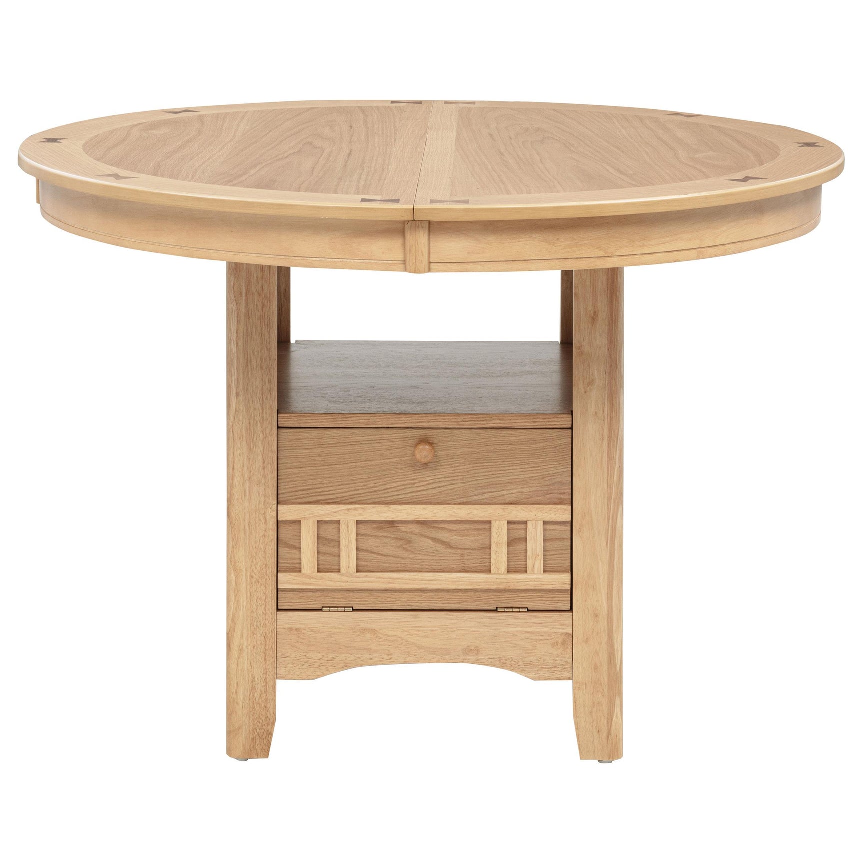 Lavon Oval 60-inch Wood Extension Leaf Dining Table Light Oak