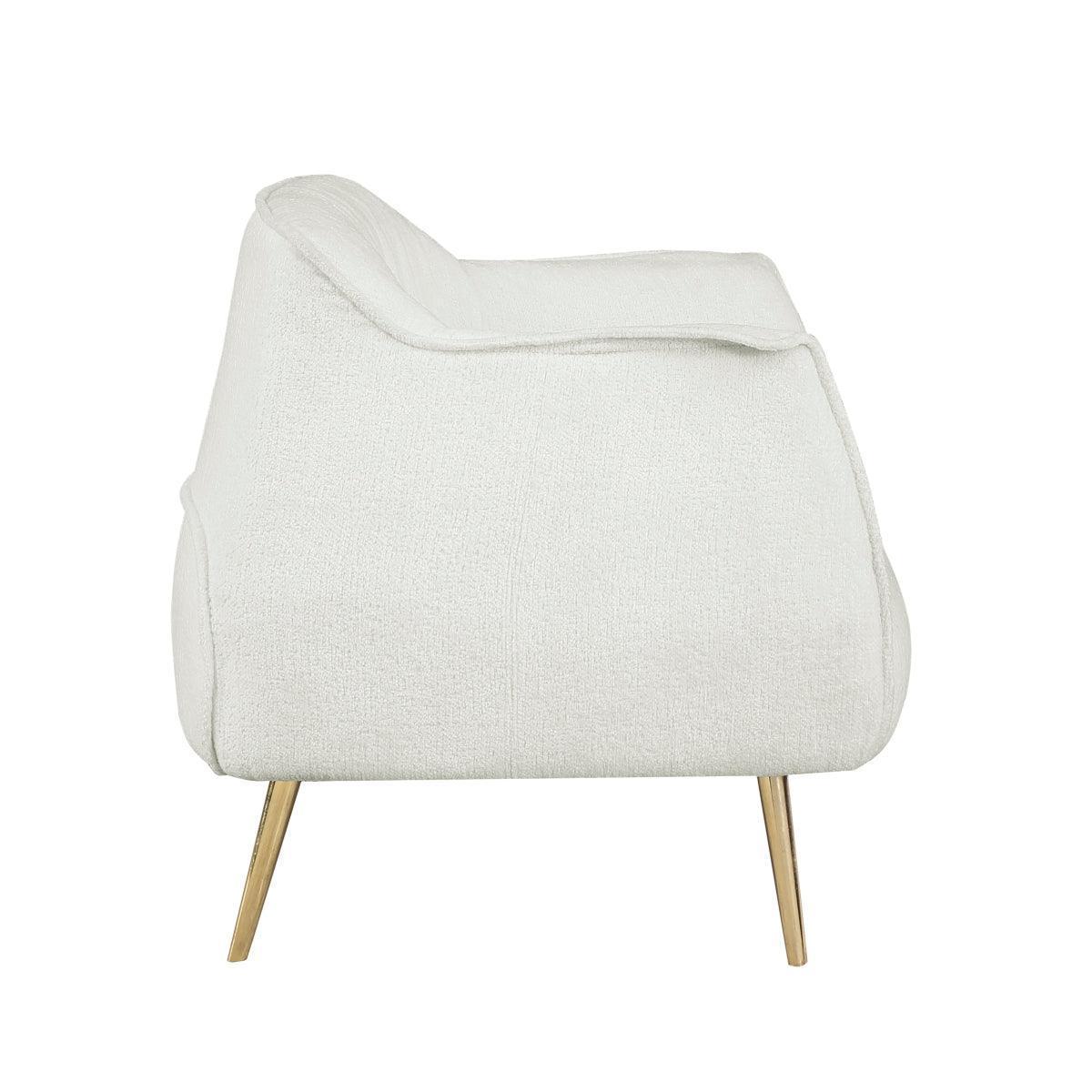 Rachael White Boucle Accent Chair