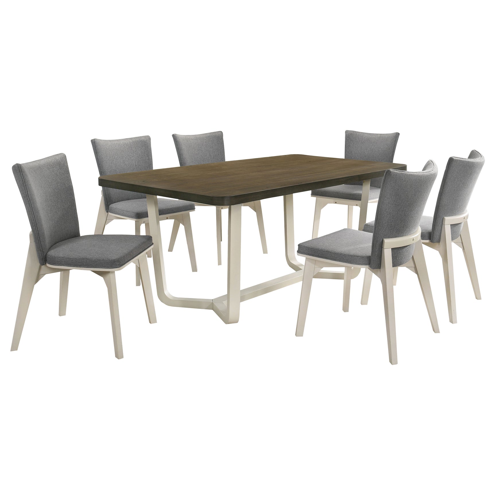 Biloxi Gray Brown 71-inch Rectangular Dining Set