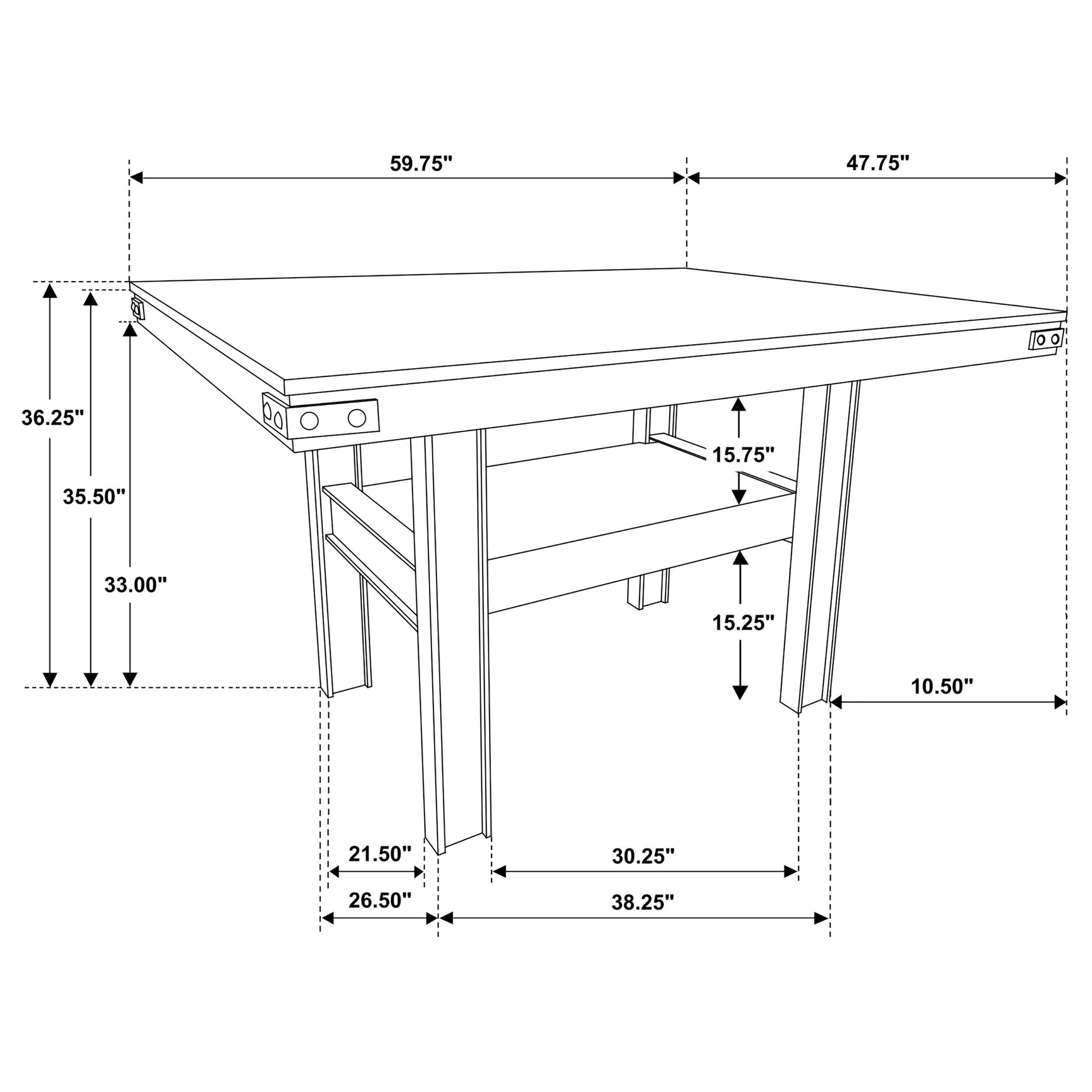 Patterson Mango Oak Counter Height Set