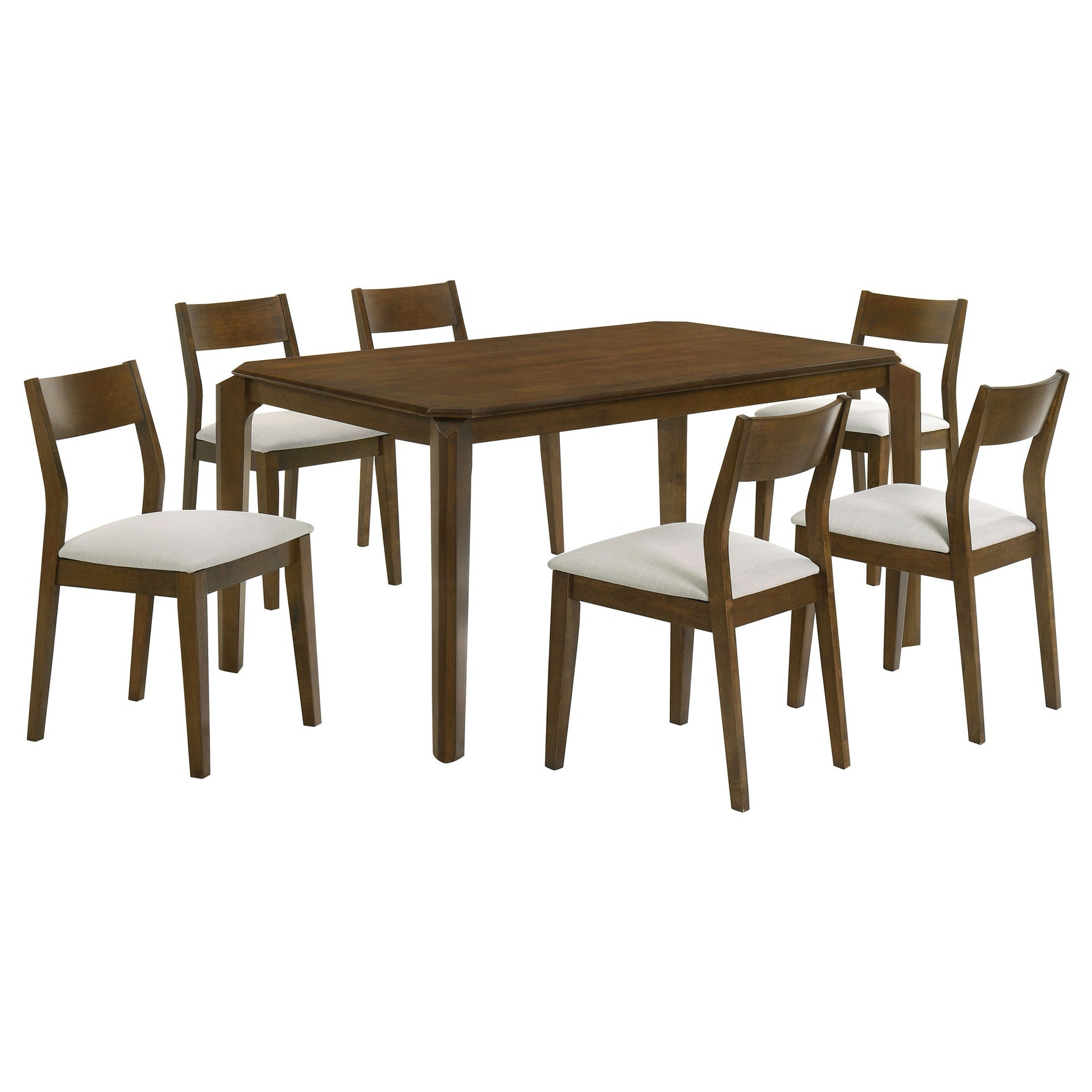 Almonte Dark Brown 59-inch Rectangular Dining Set