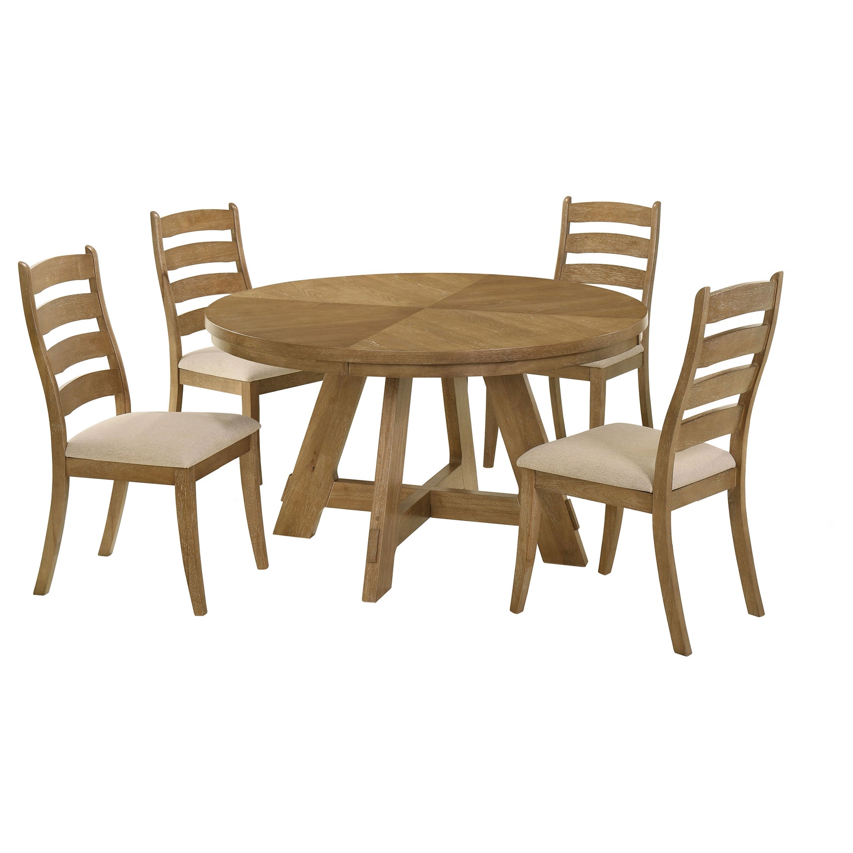 Danvers Brown Oak Latte Dining Room Set