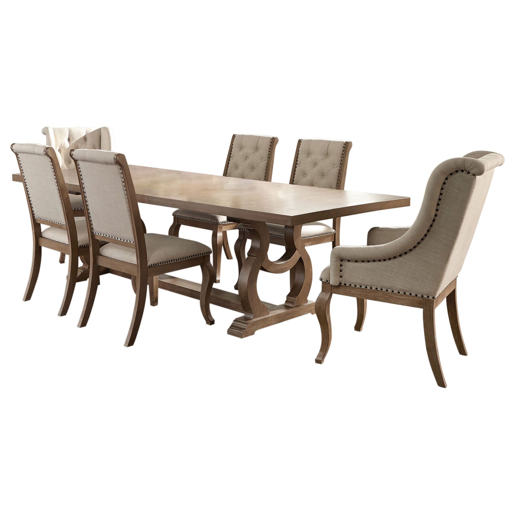 Brockway Brown Extension Leaf Dining Room Set