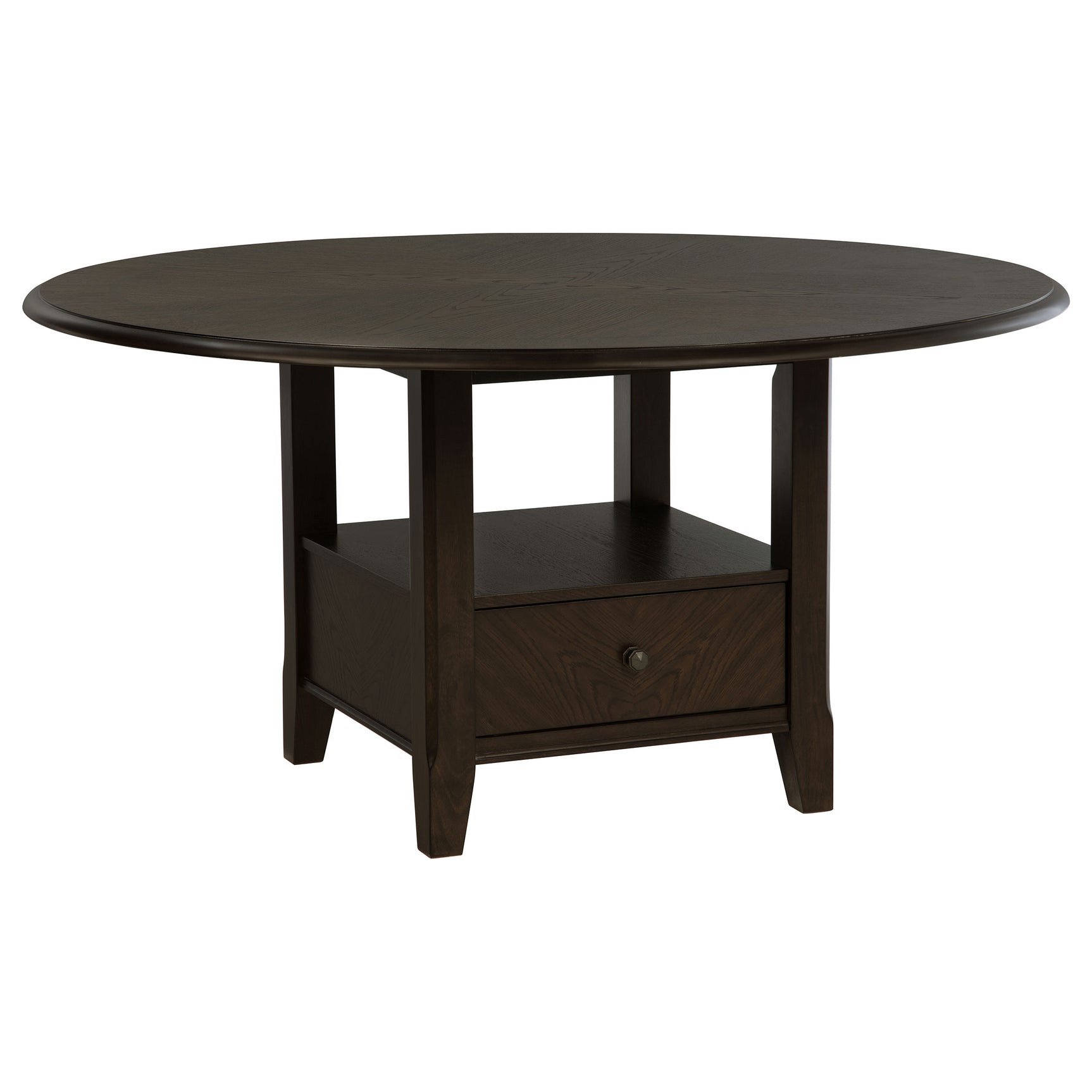 Twyla Dark Cocoa 60-inch Round Wood Dining Room Set