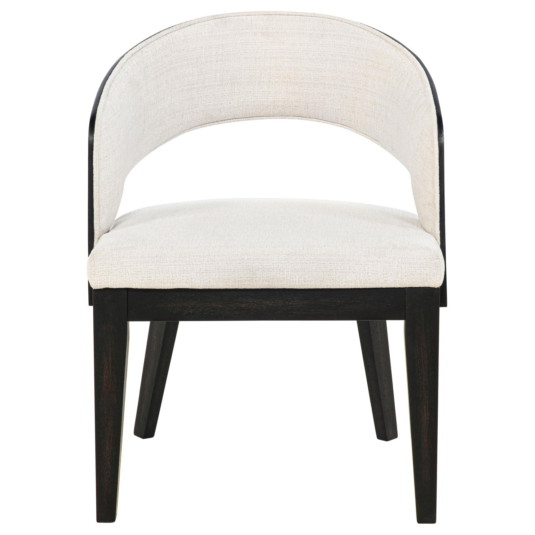 Leandro Upholstered Dining Arm Chair Cream (Set of 2)