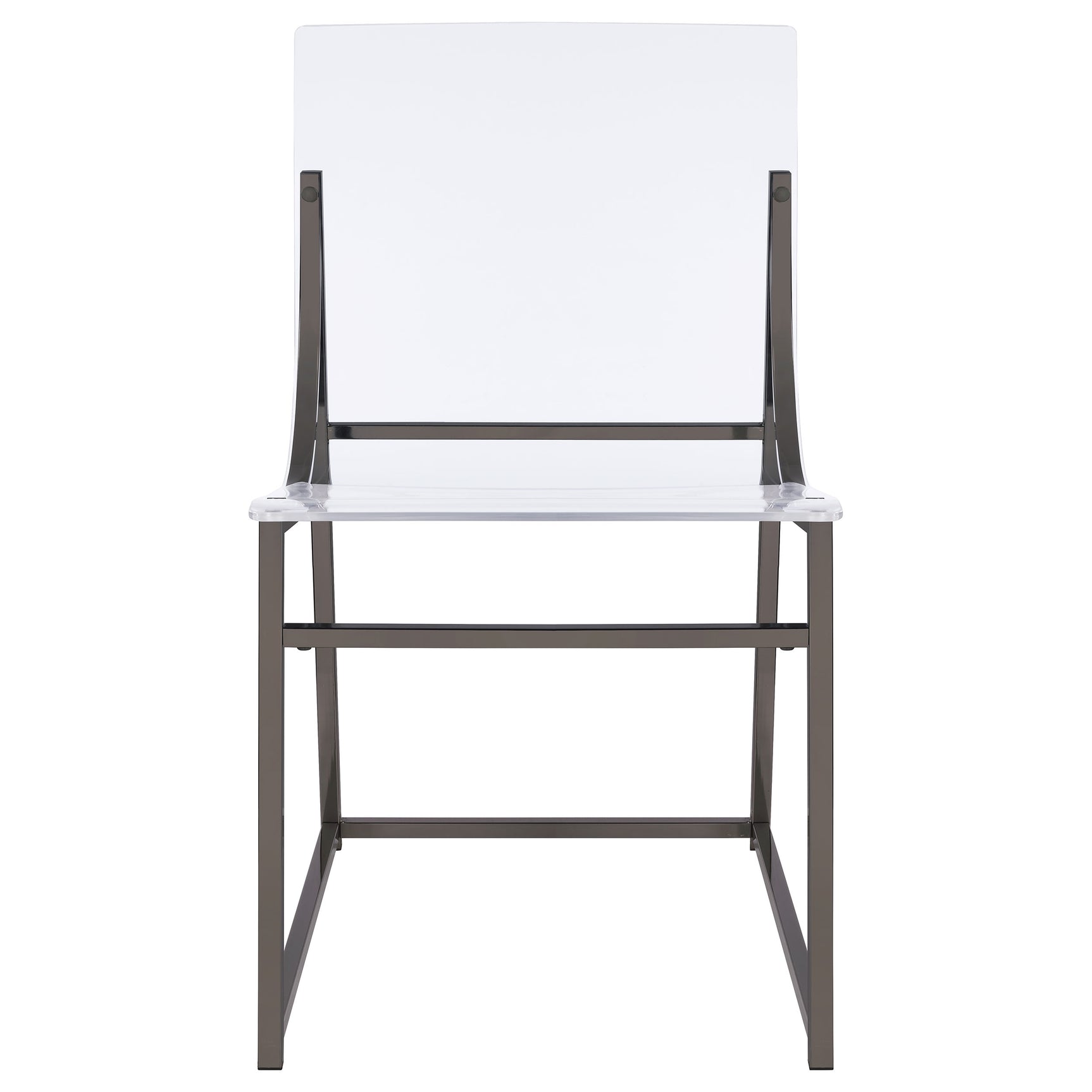 Jillian Black Nickel Round Mirror Top Dining Room Set