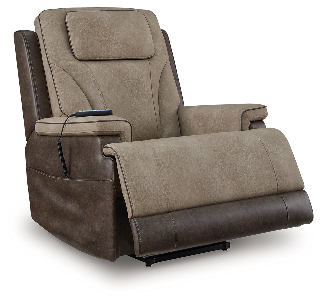4Z-Peaceful Pause Sand Microfiber,Next-Gen DuraPella Power Lift Recliner