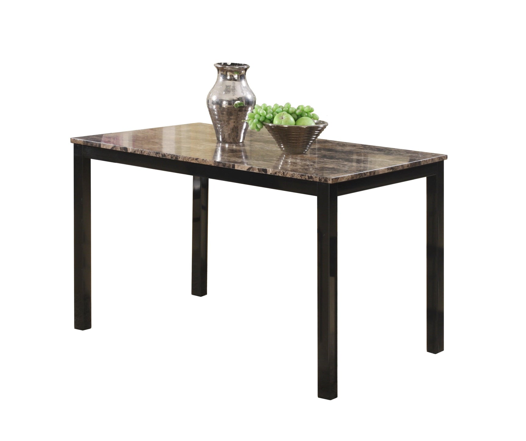 Aiden Brown/Black Contemporary Modern Wood And Veneers Rectangular 5-Piece Dining Room Set - Ella Furniture