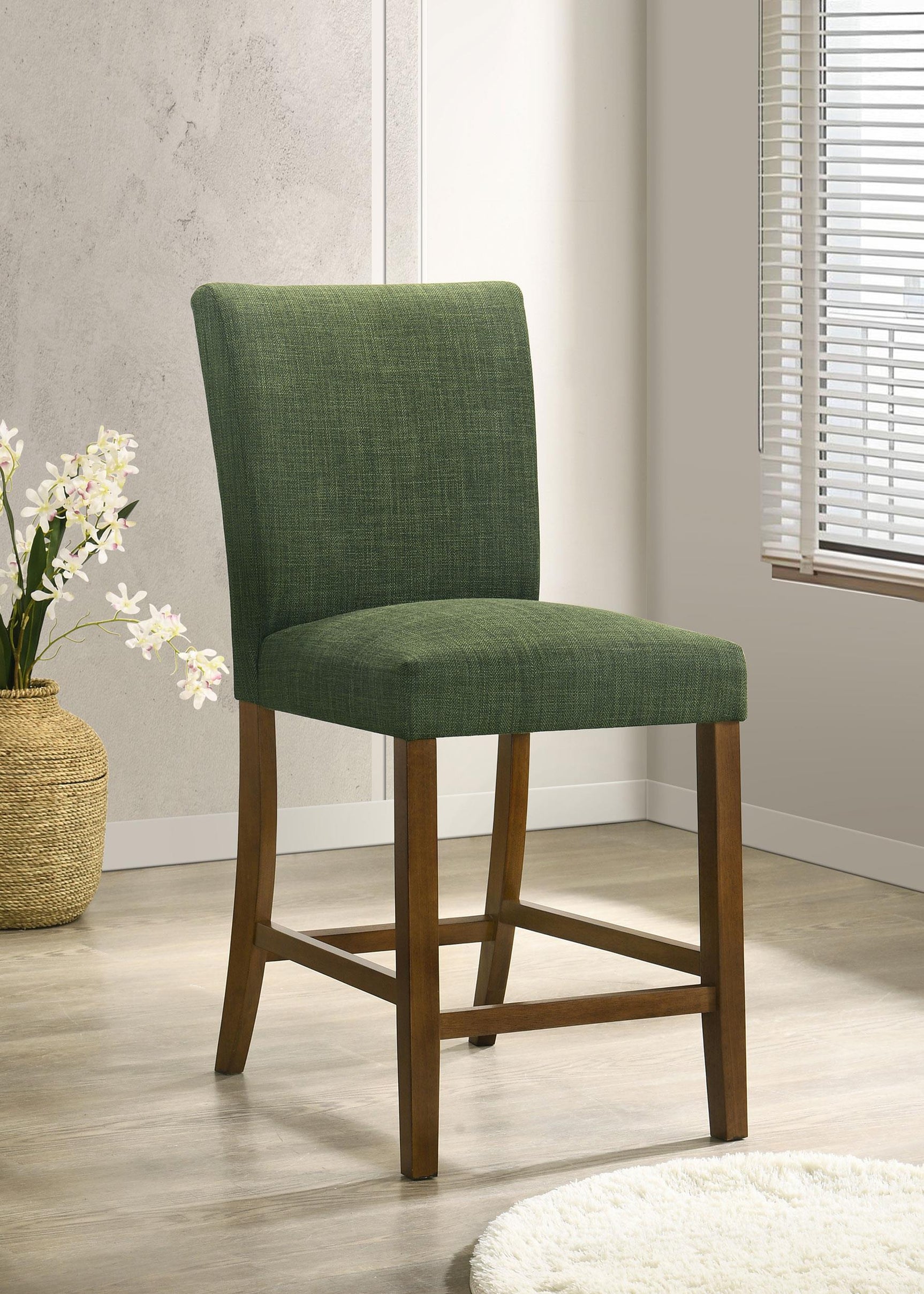 Paxton Upholstered Counter Height Dining Chair Green (Set of 2)