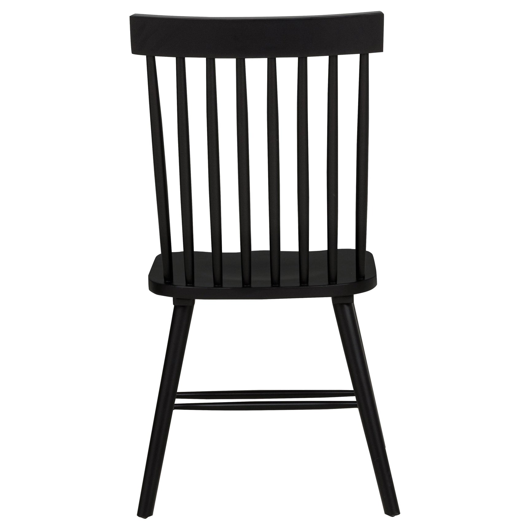 Andrews Windsor Spindle Back Dining Side Chair Black