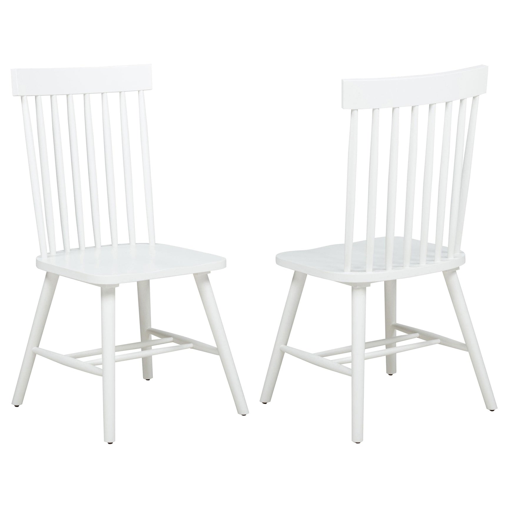 Andrews Windsor Spindle Back Dining Side Chair White