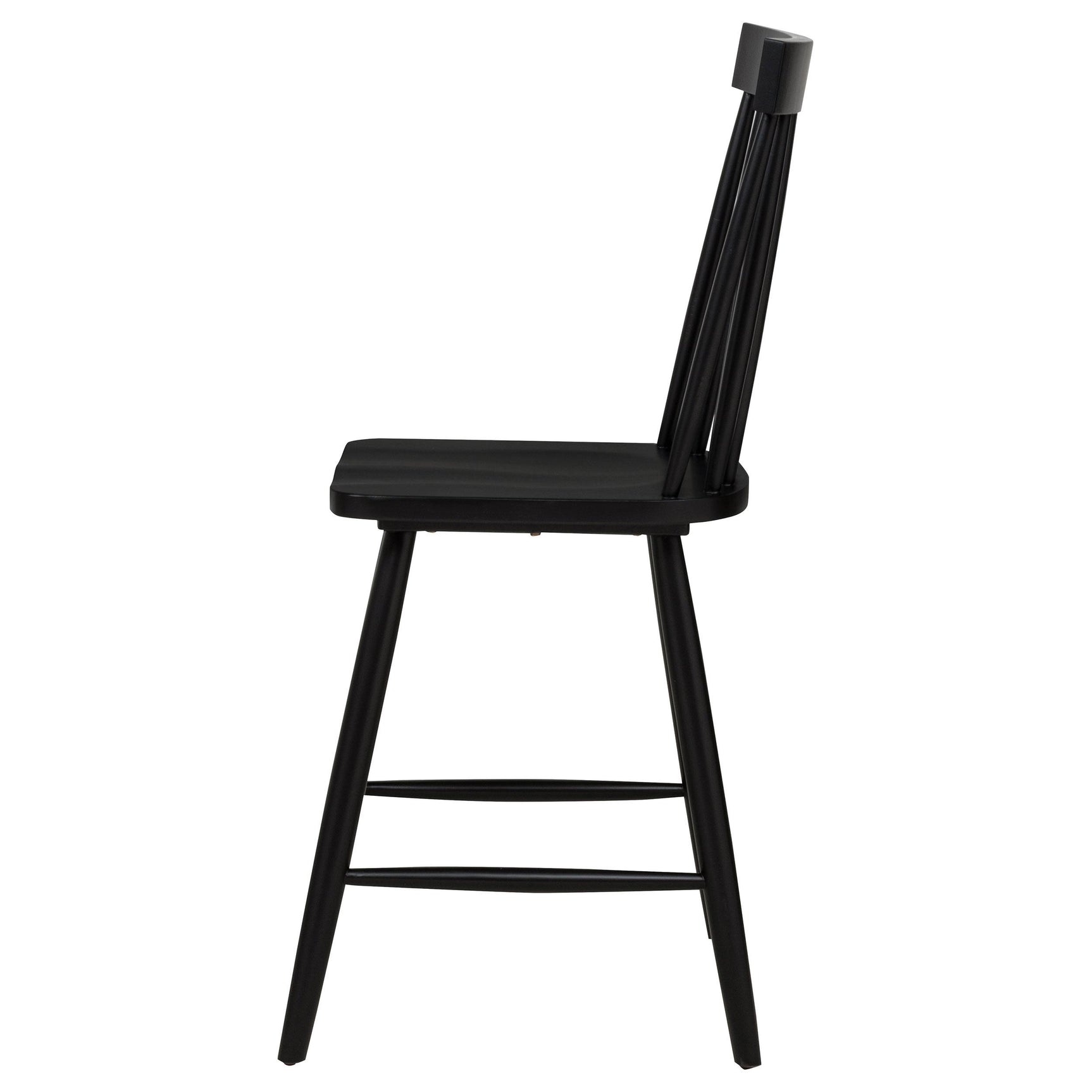 Andrews Windsor Counter Height Dining Side Chair Black