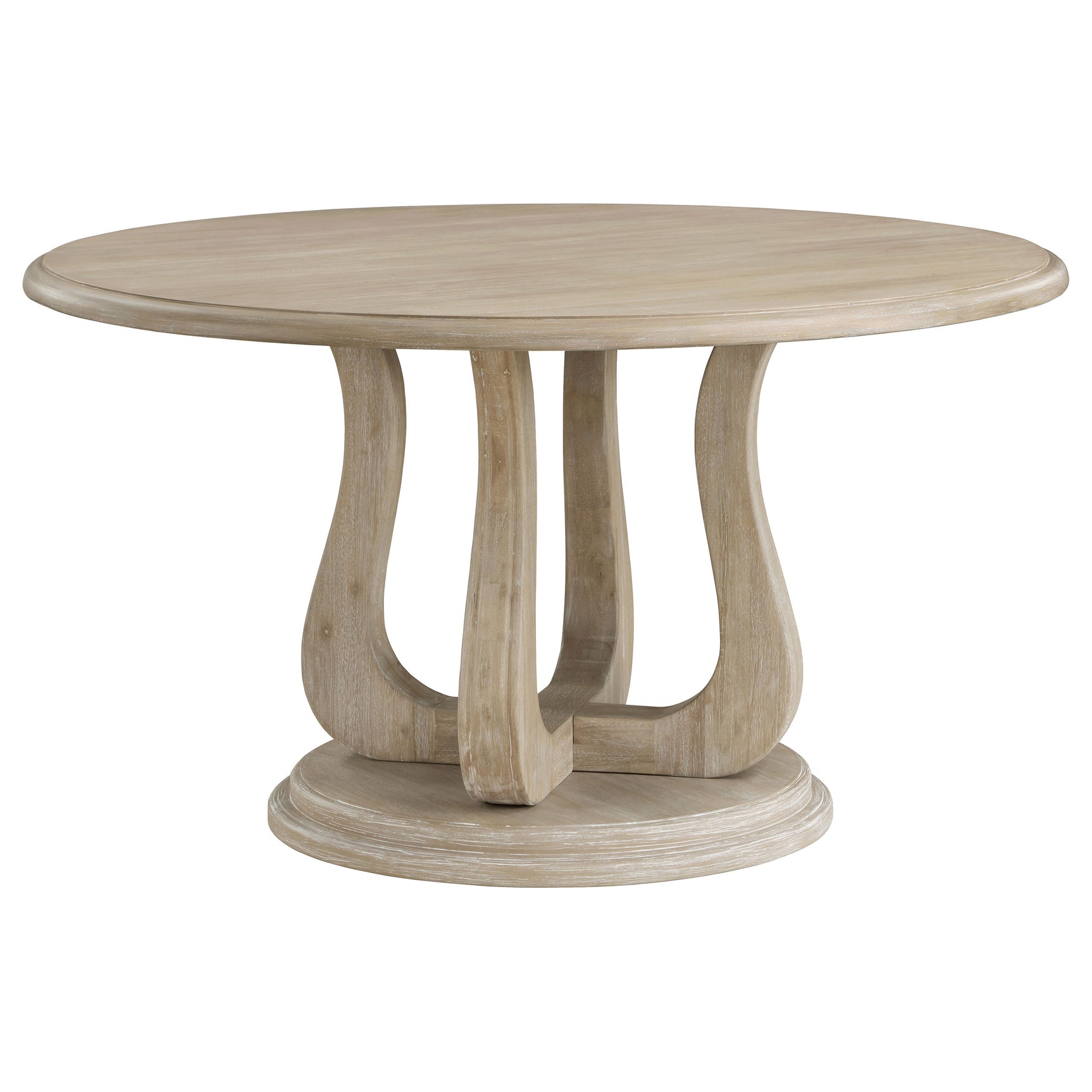 Trofello Whitewash Round Dining Room Set