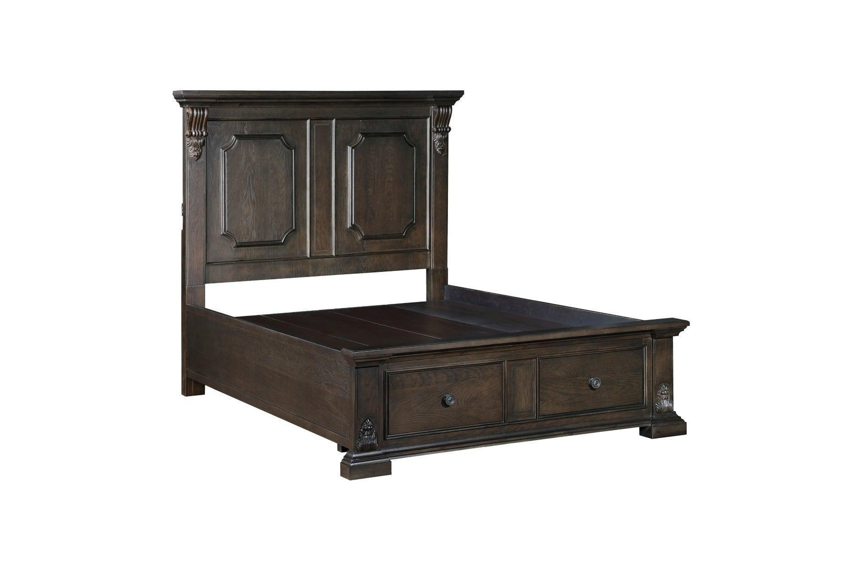 Cornwall Espresso Storage Platform Bedroom Set