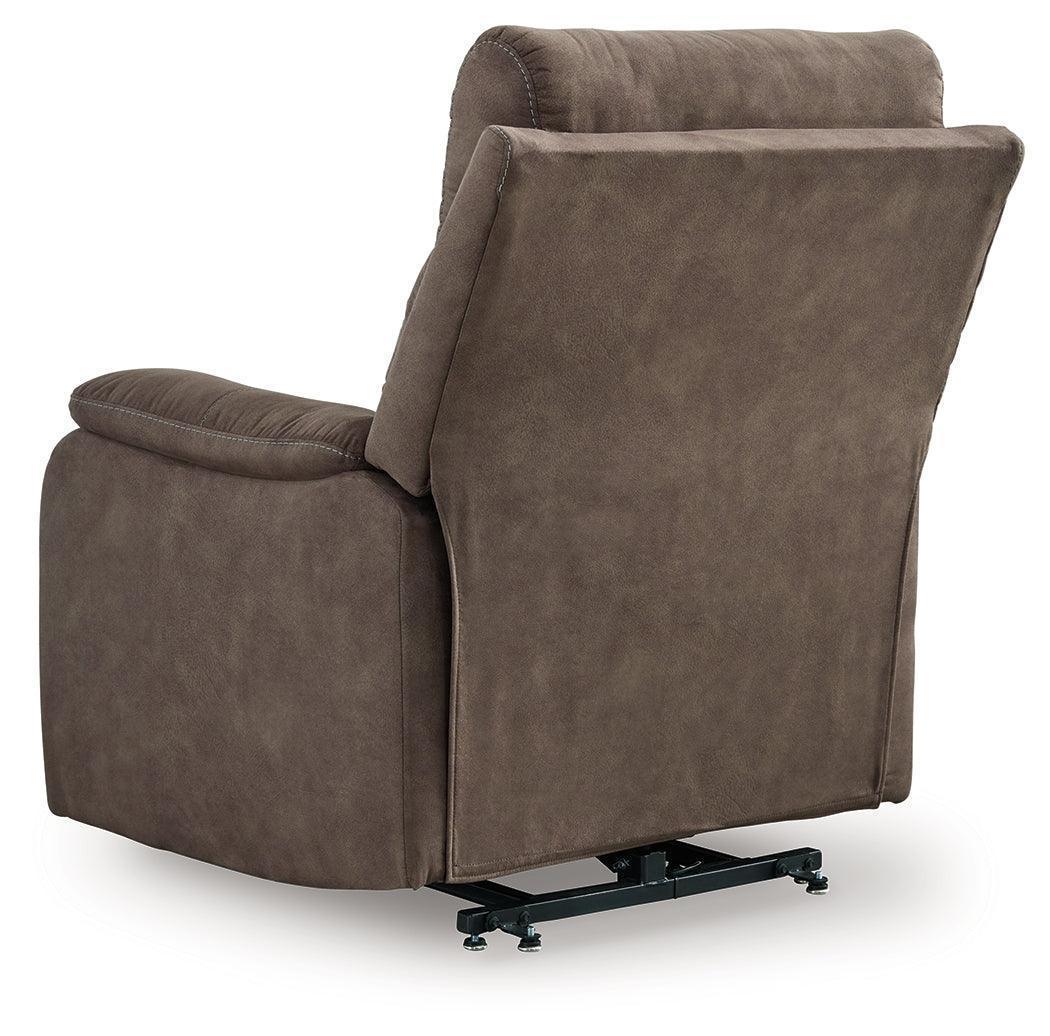 Crestmeade Espresso Faux Leather Power Lift Recliner