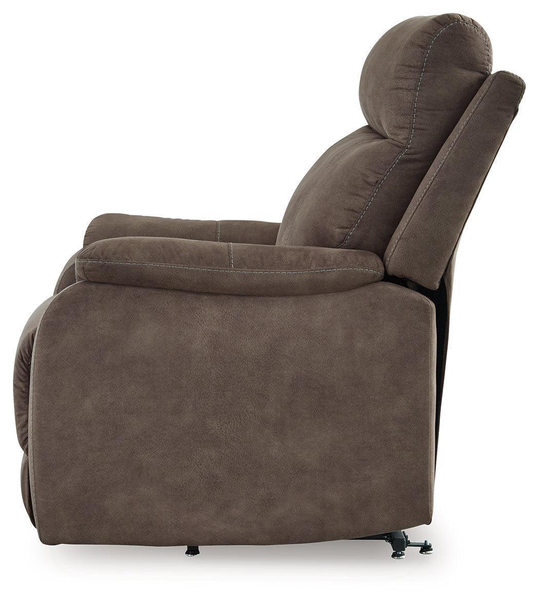 Crestmeade Espresso Faux Leather Power Lift Recliner