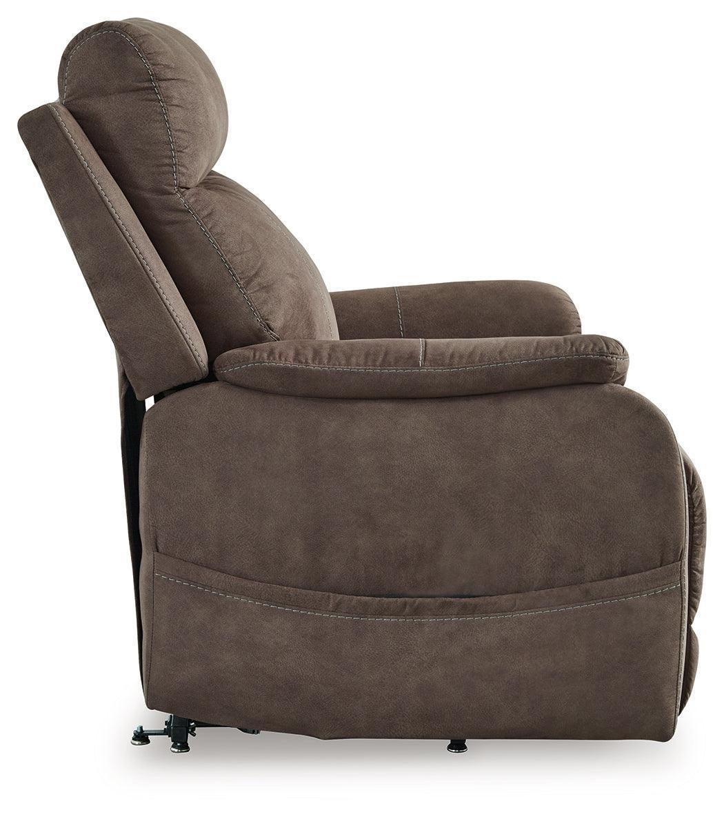 Crestmeade Espresso Faux Leather Power Lift Recliner