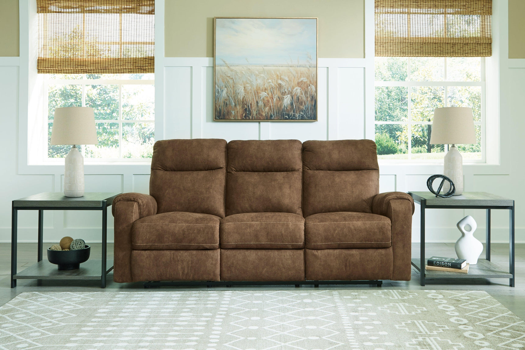 Edenwold Brindle Sofa, Loveseat and Recliner