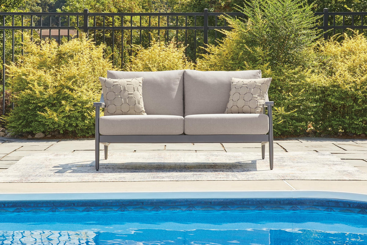 Ocean Gray Outdoor Sofa and Loveseat Set — product image 9
