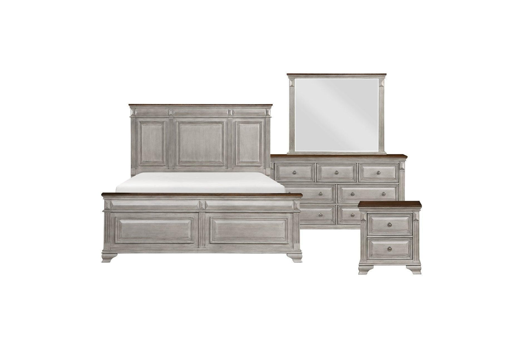 Marquette Gray Panel Bedroom Set