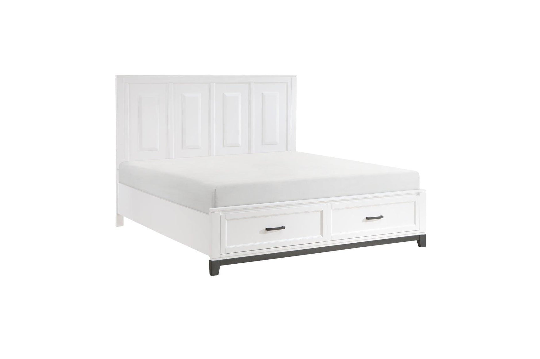 Garretson White Storage Platform Bedroom Set