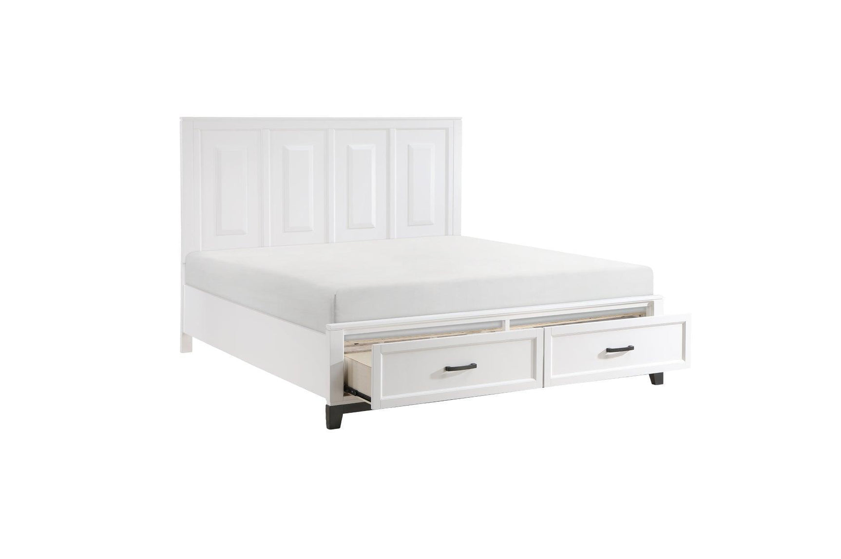Garretson White Storage Platform Bedroom Set