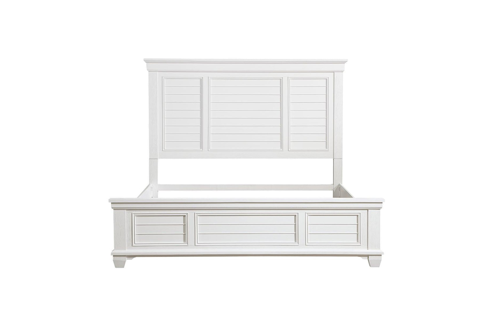 Mackinac White Modern Traditional Transitional Solid Wood Bedroom Set - Ella Furniture