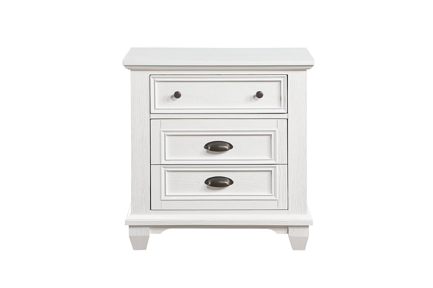 Mackinac White Modern Traditional Transitional Solid Wood Bedroom Set - Ella Furniture