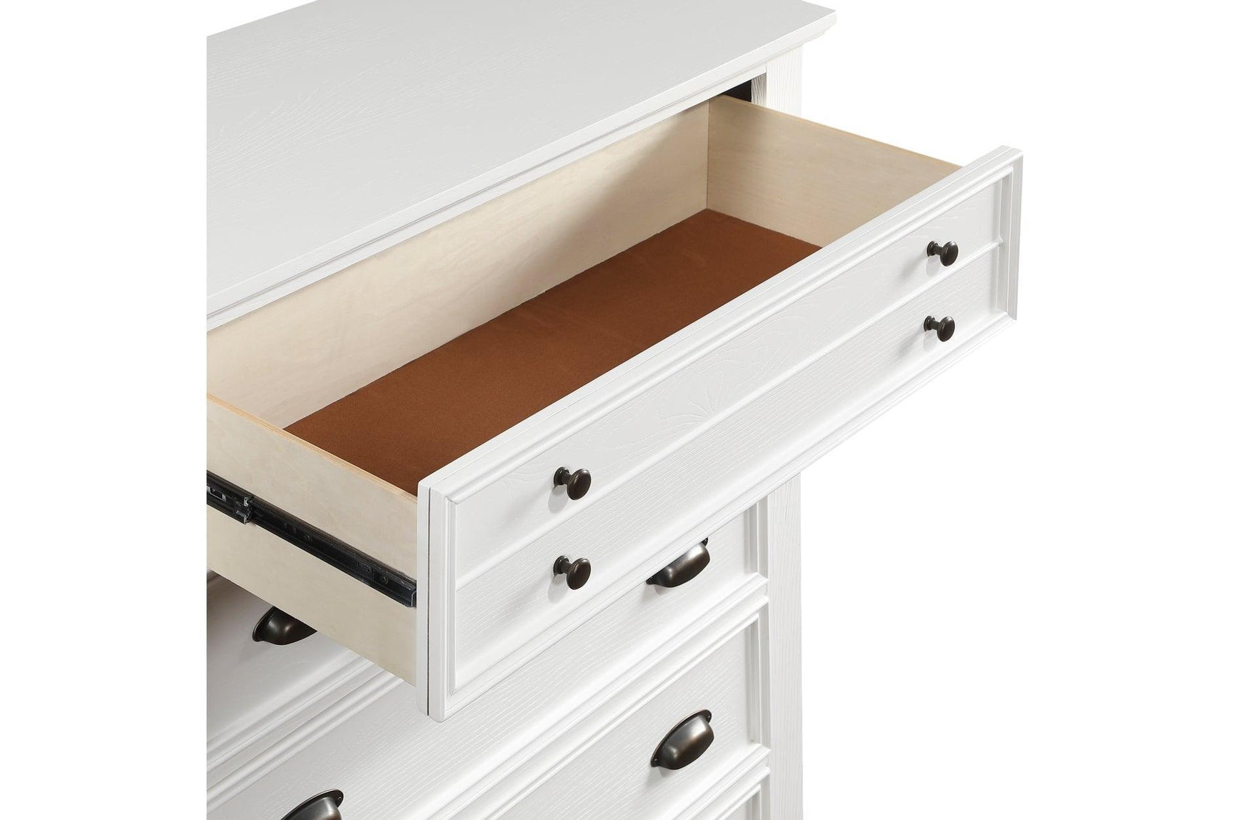 Mackinac White Modern Traditional Transitional Solid Wood Bedroom Set - Ella Furniture