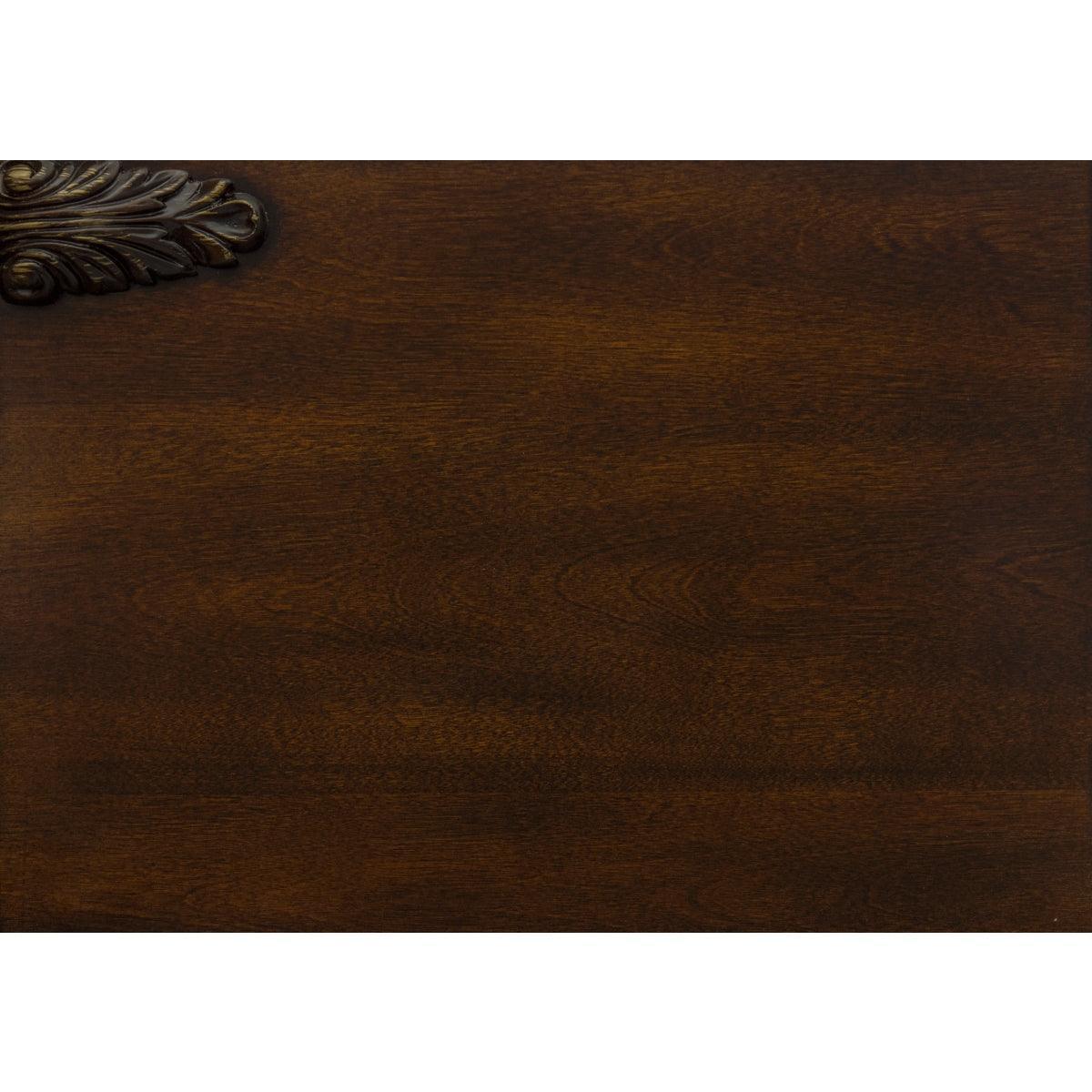 Owen Cherry Upholstered Panel Queen Bed