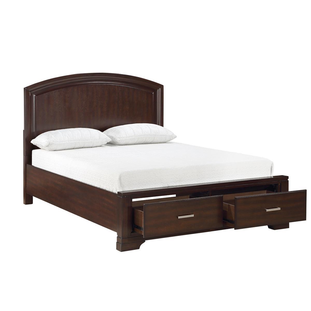 Heinz Cherry Storage Platform King Bed