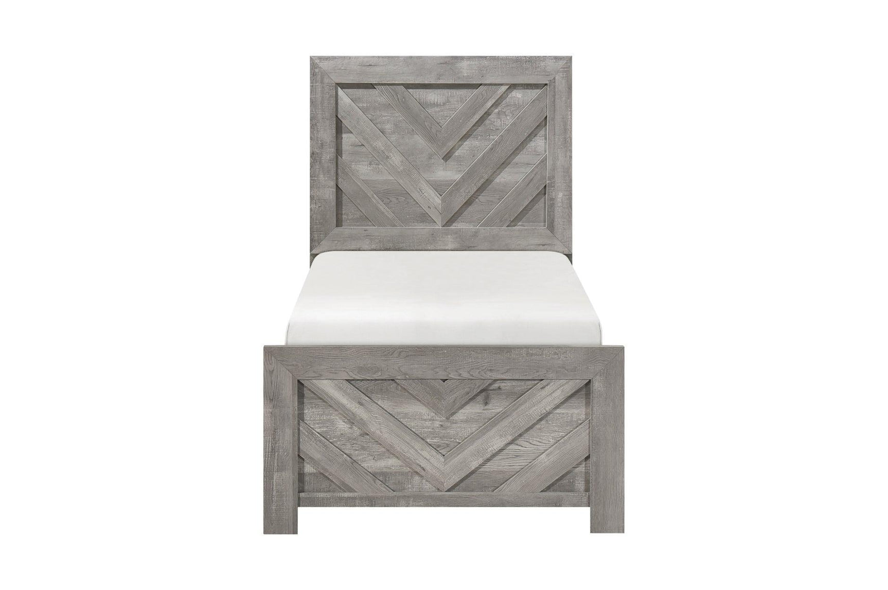 Corbin Rustic Gray Panel Bedroom Set
