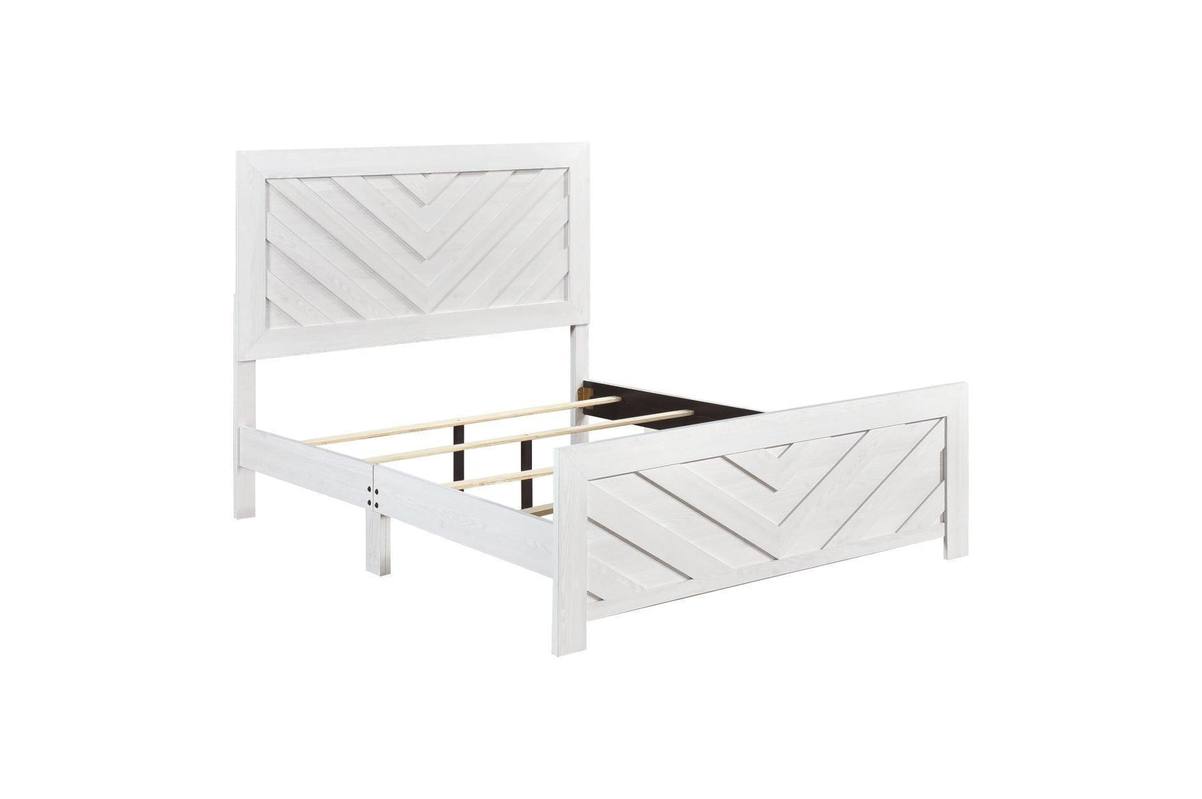 Corbin Rustic White Panel Bedroom Set
