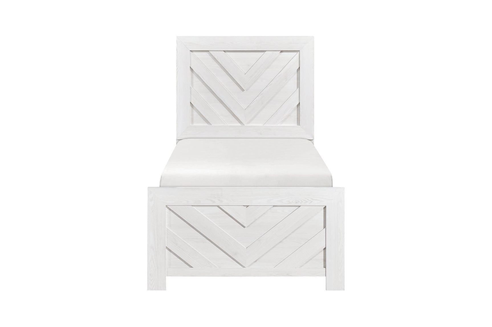 Corbin Rustic White Panel Bedroom Set