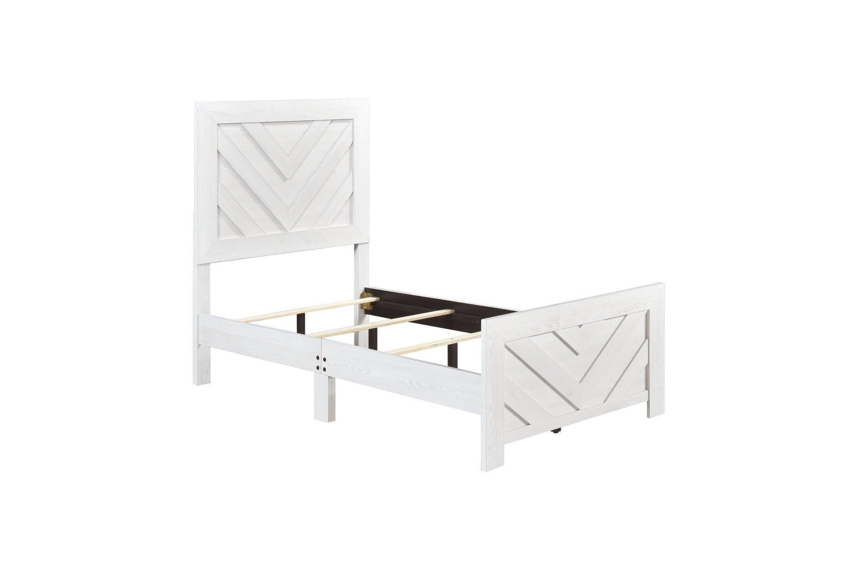 Corbin Rustic White Panel Bedroom Set
