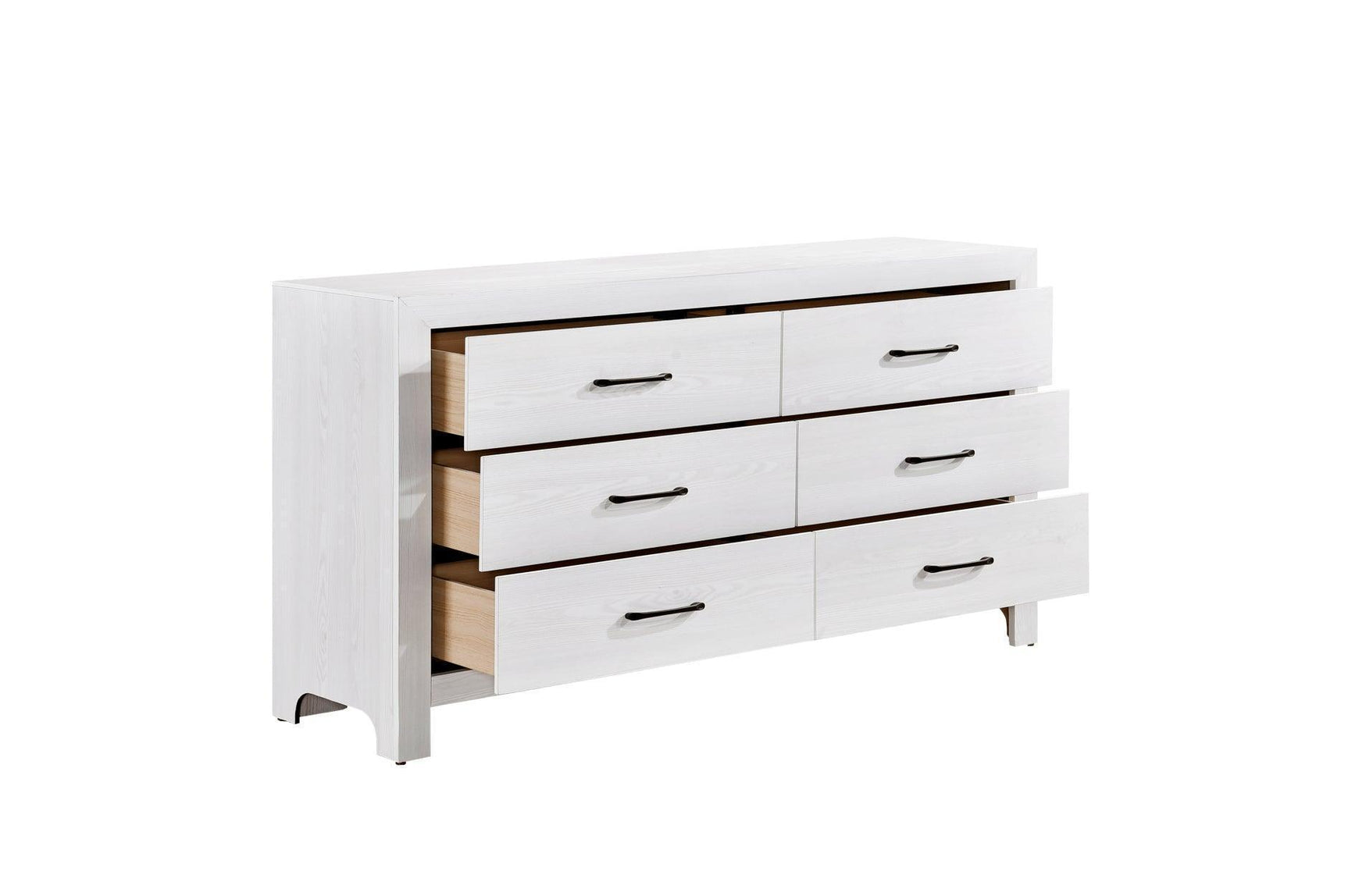 Corbin Rustic White Panel Bedroom Set