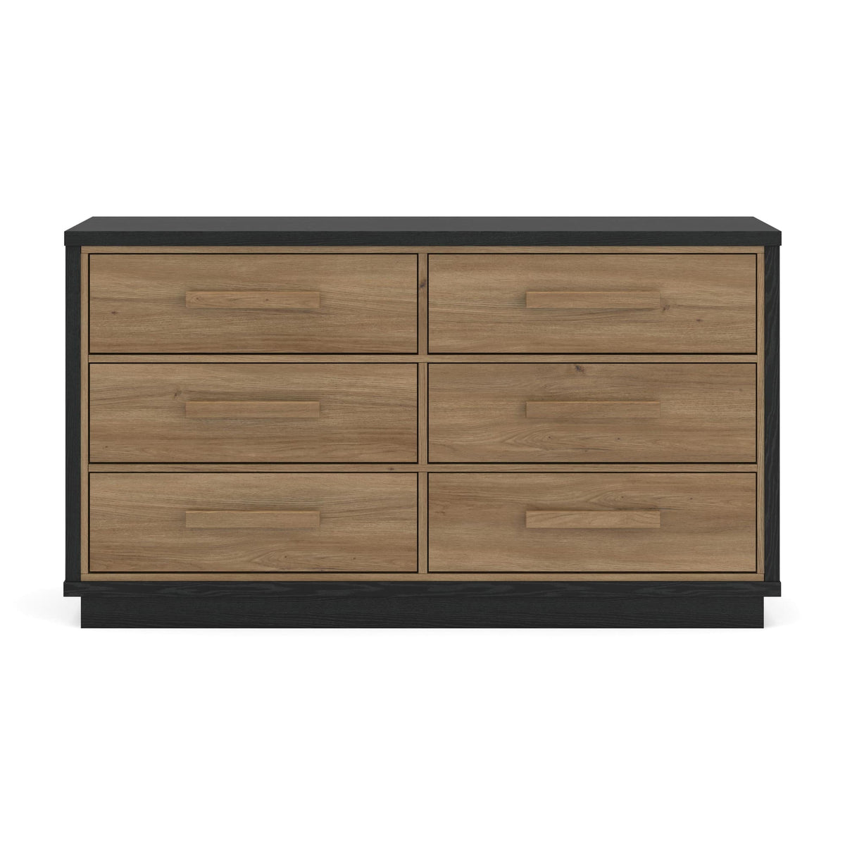 Kozmour Black/Brown Dresser — front view