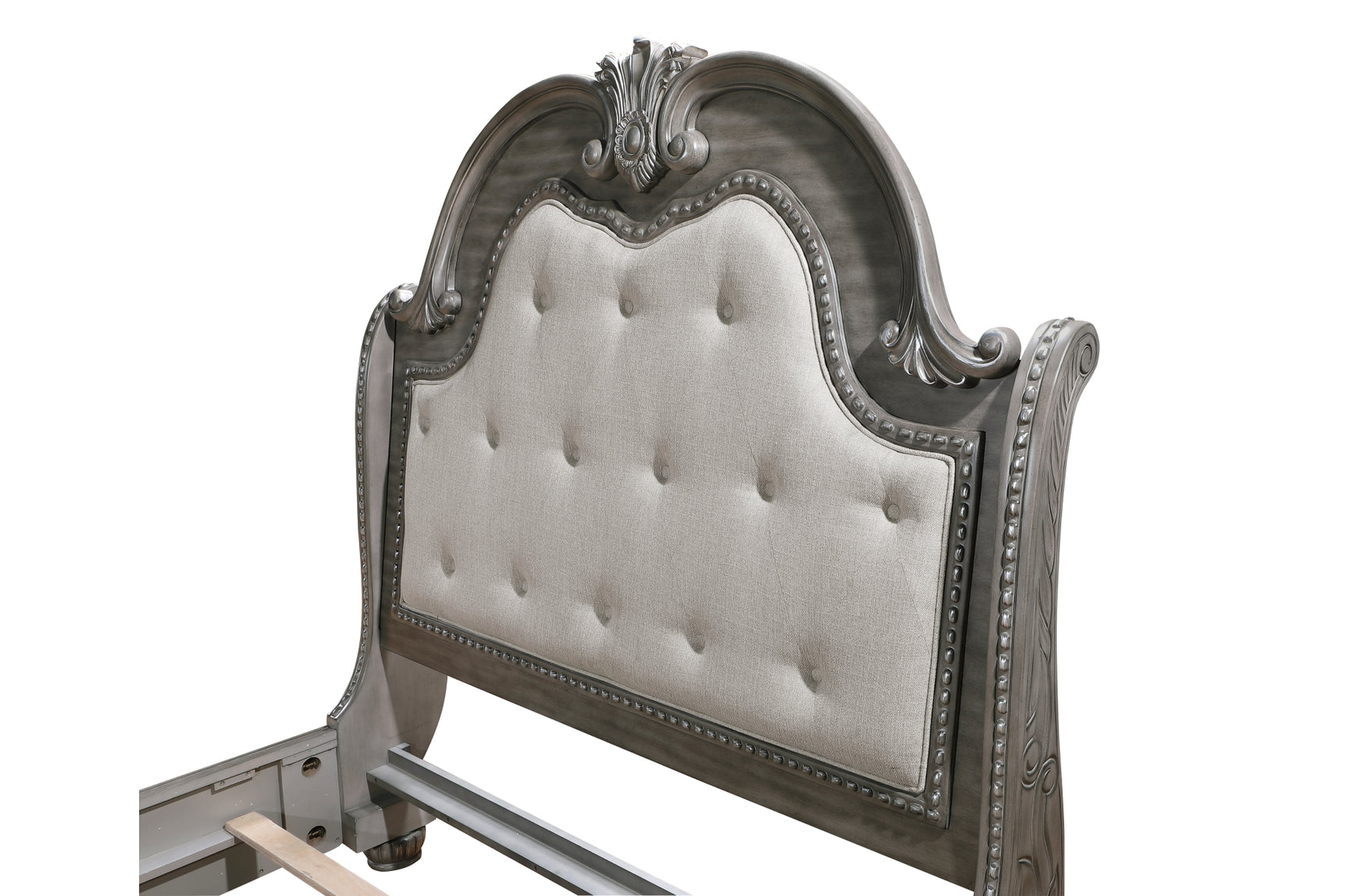 Bennington Gray Upholstered Tufted Panel Bedroom Set