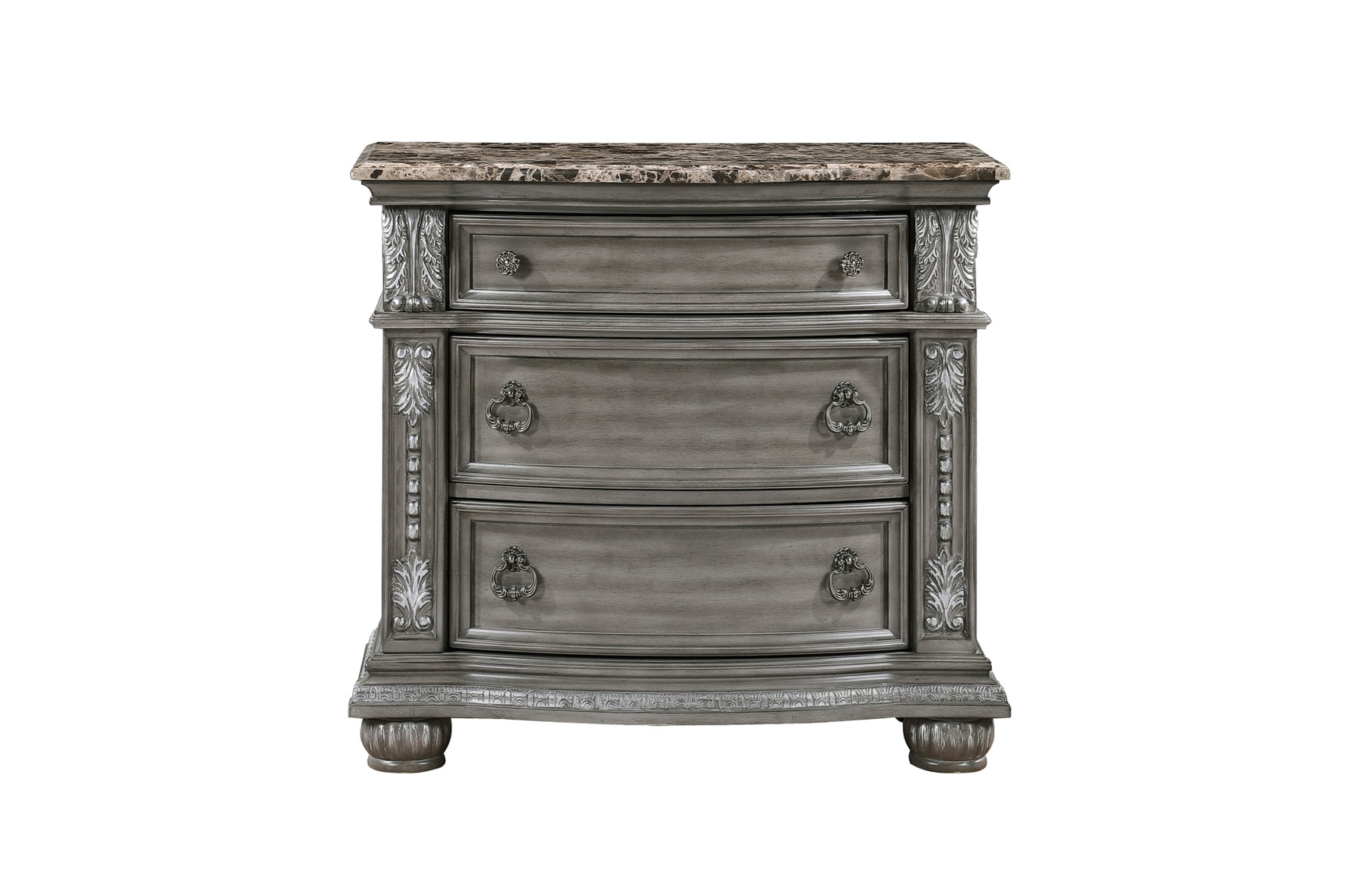 Bennington Gray Upholstered Tufted Panel Bedroom Set