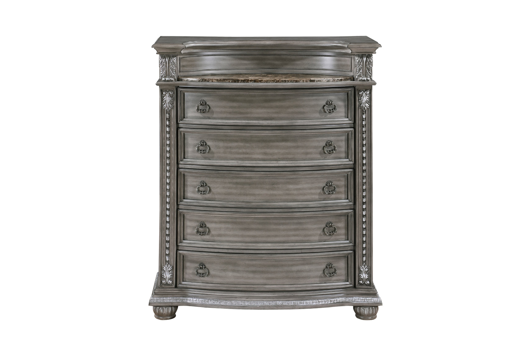 Bennington Gray Upholstered Tufted Panel Bedroom Set