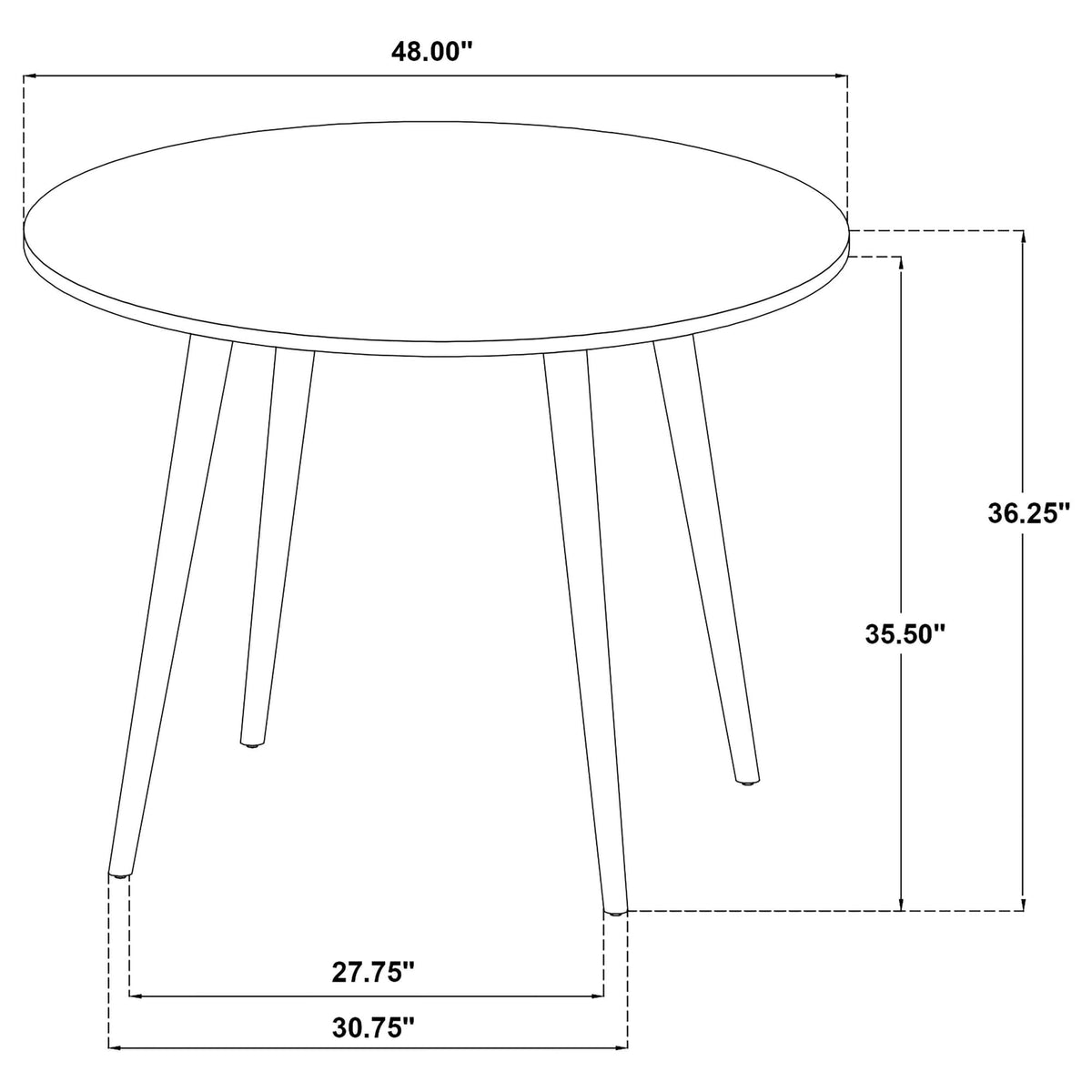 Andrews 5-Piece Round Counter Height Dining Set Light Ash — product image 10