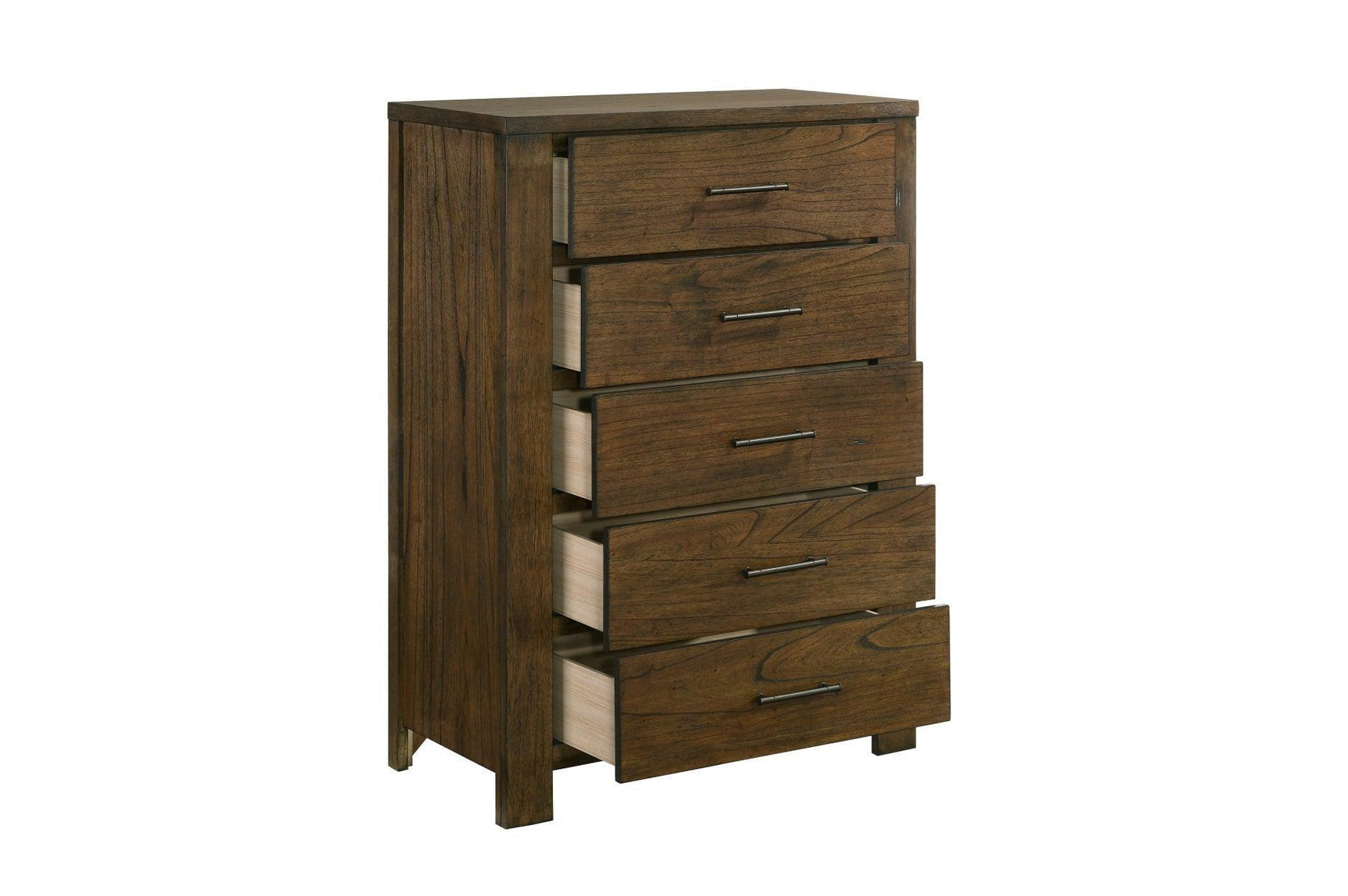 Sullivan Dark Brown Bookcase Storage Platform Bedroom Set
