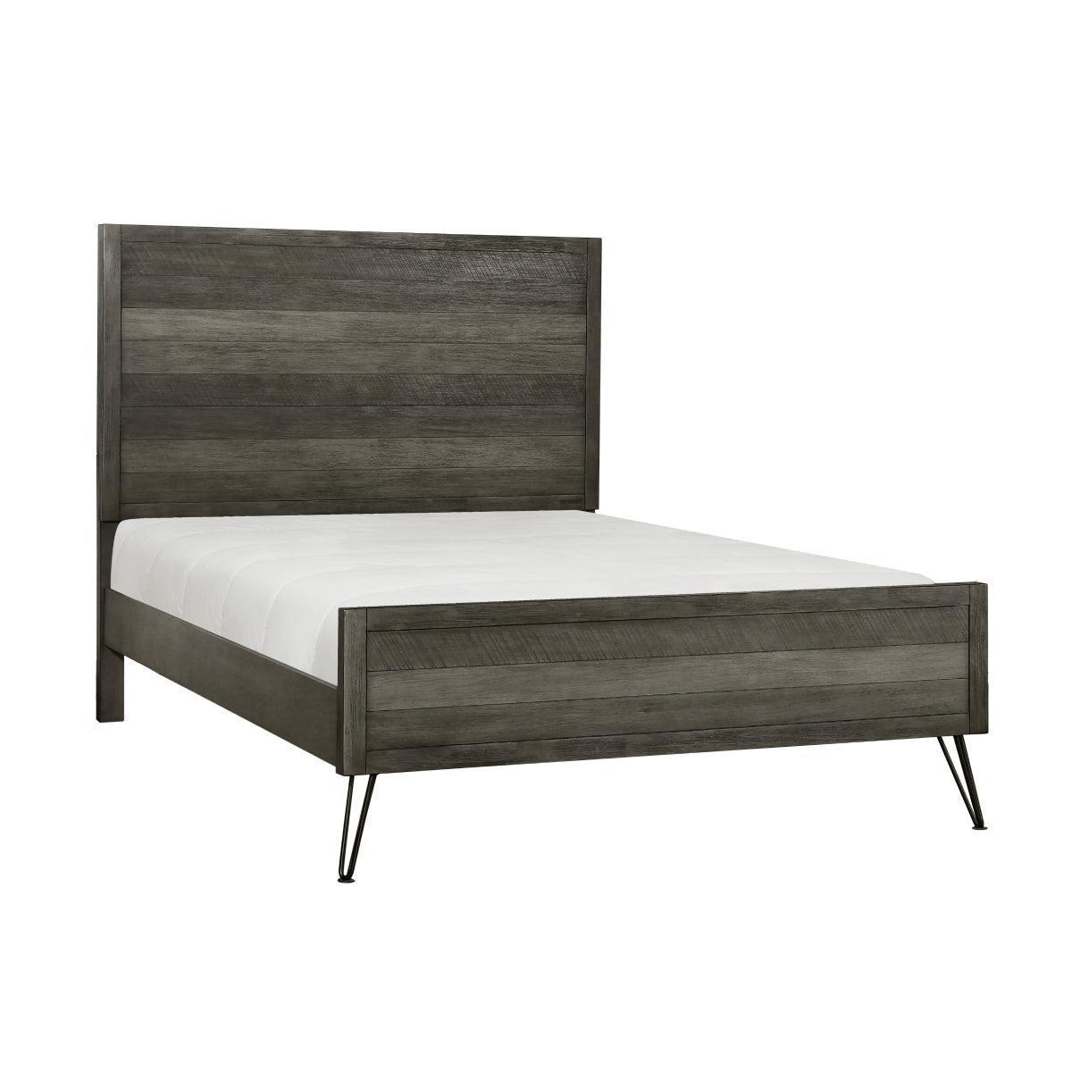 Urbanite 3 Tone Gray Panel Queen Bed