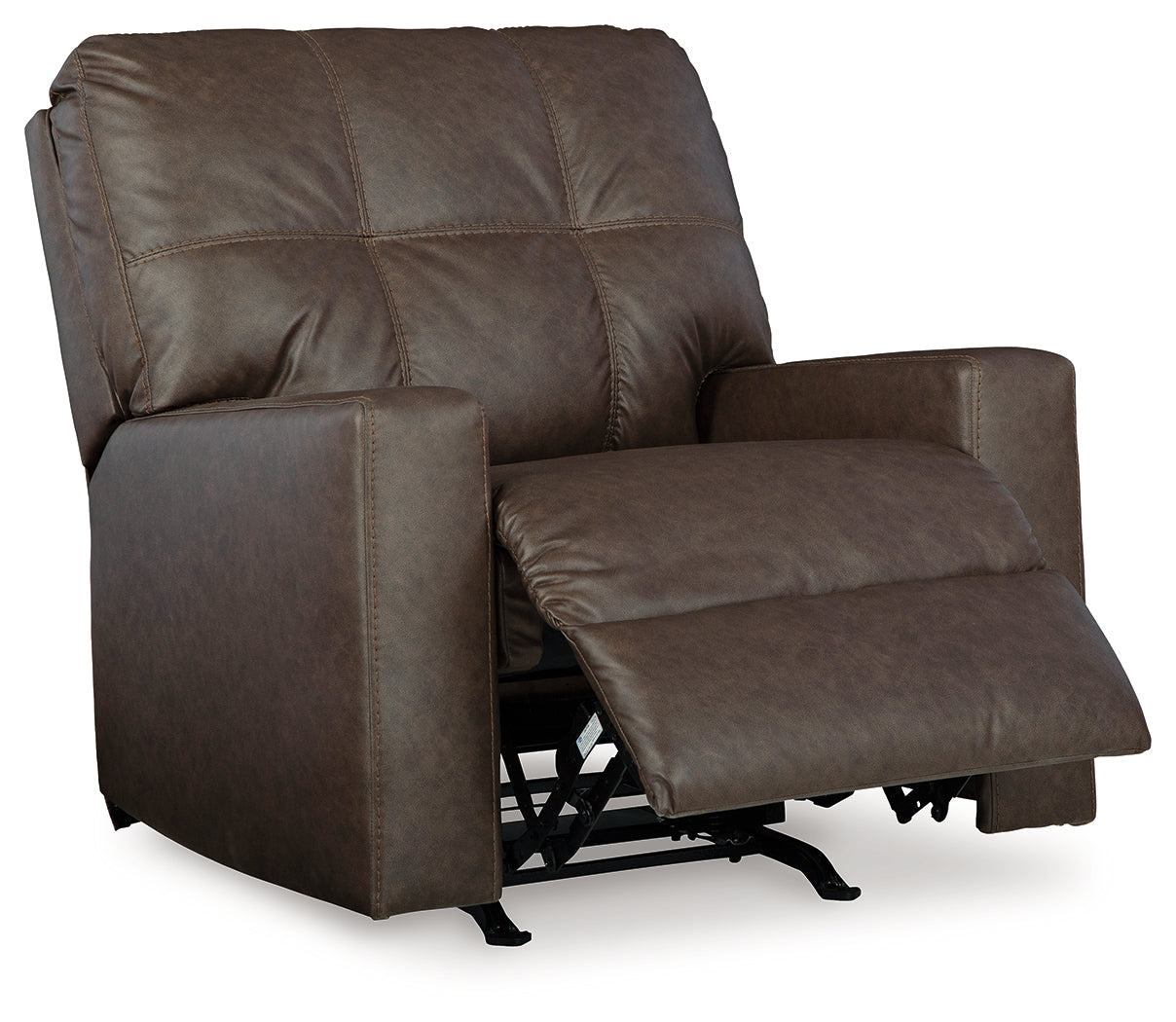 Barlin Mills Umber Faux Leather Recliner